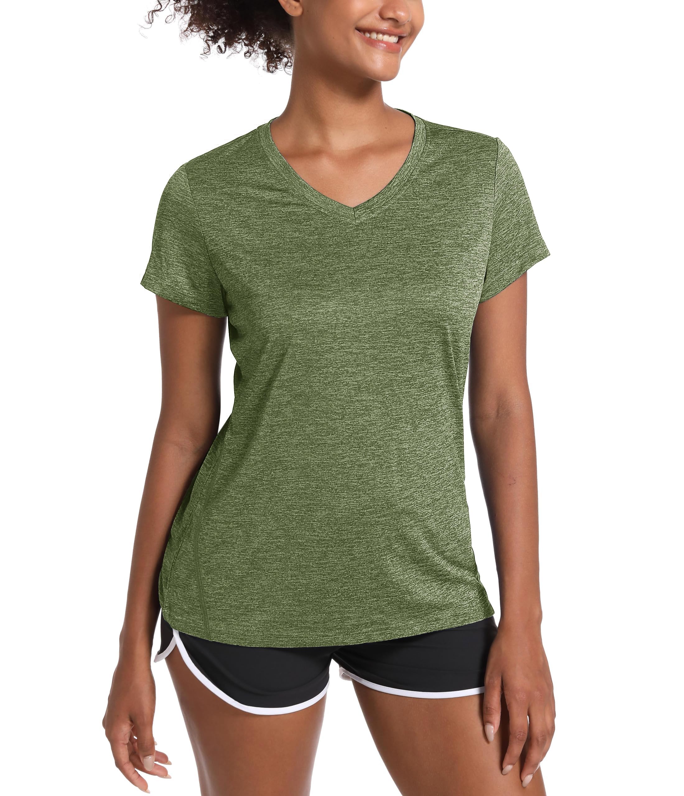 MAGCOMSEN Women's Performance Tee Shirts Lightweight Fitness Green-image-6fc004c7-00ef-4330-85cc-a7fb4742675d-55594