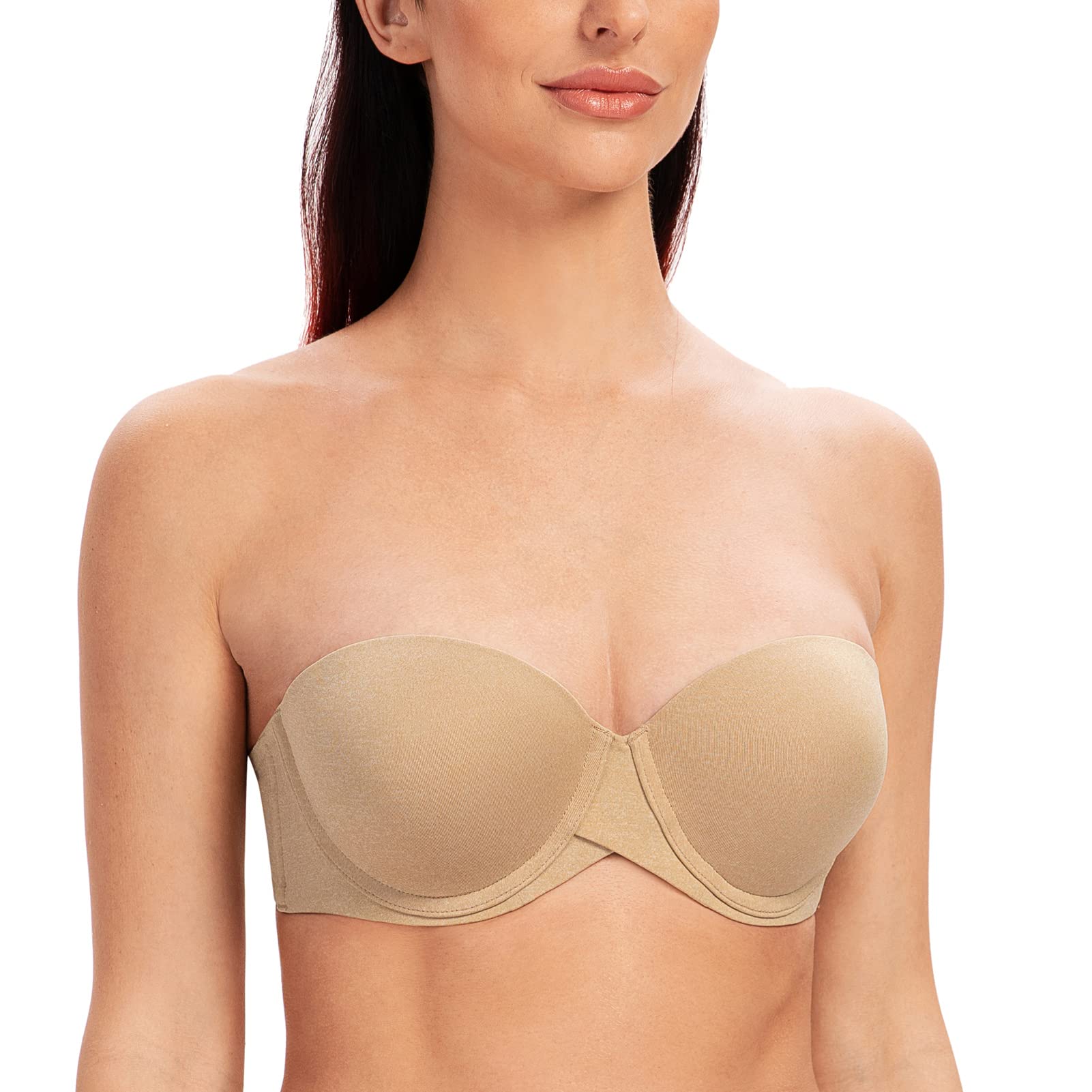 Strapless Push Up Bra - Almond Heather 40B-image-413bc37c-0f41-48e5-9740-d365a4f9e6e6-115162