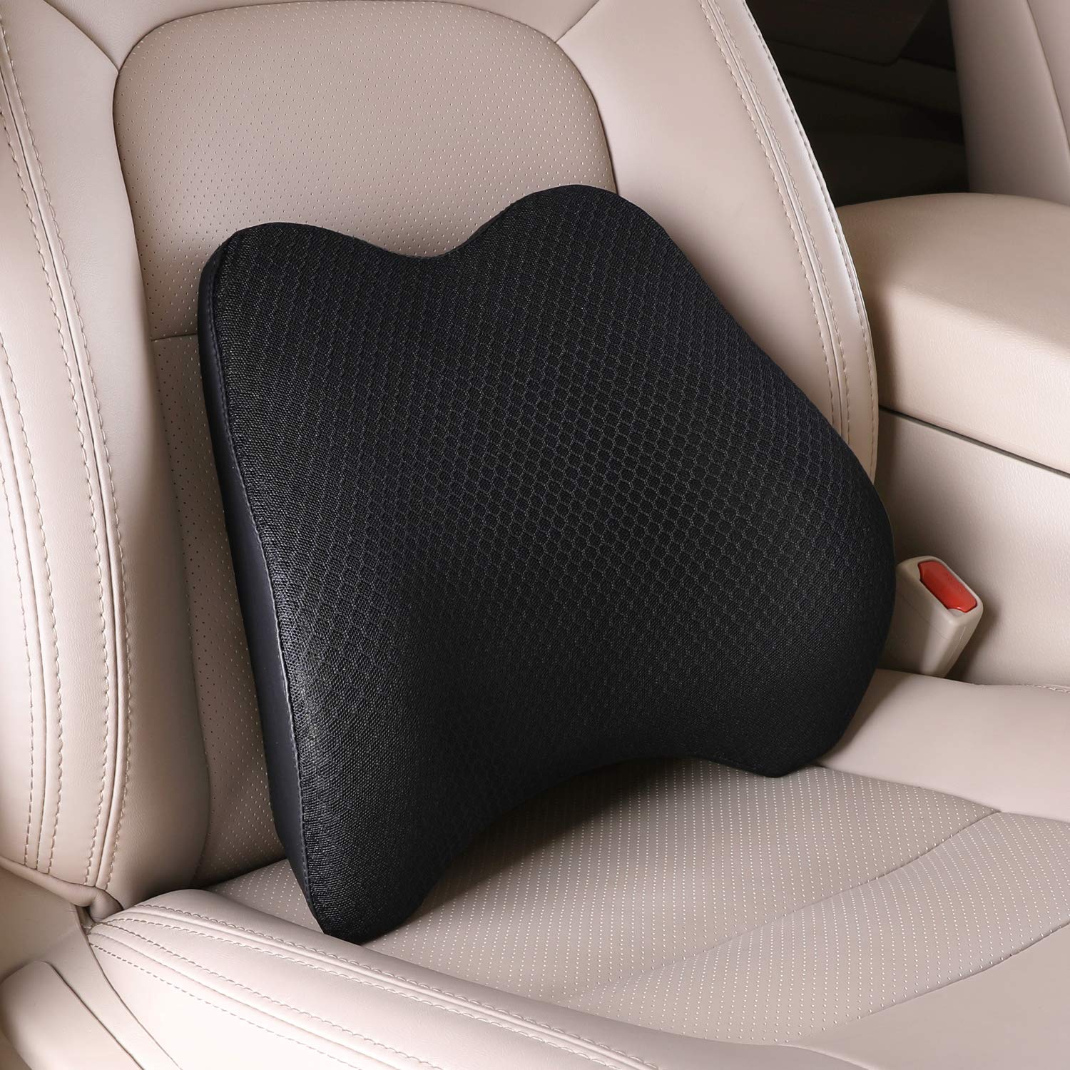 Livtribe Lumbar Support Pillow for Car, Memory Foam Back (Black)-image-1bdb1e9e-e13a-4fc2-9bc8-69948d1b1dec-12199