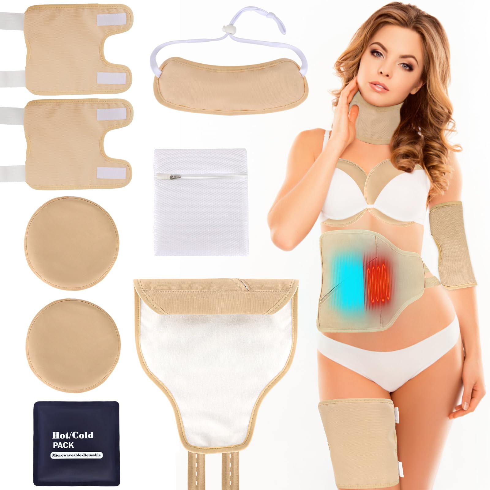 8PCS Castor Oil Pack Wrap Kit - With Heating Pad-image-26f7eb93-7a3f-48d8-a12b-37c1f48312eb-91443