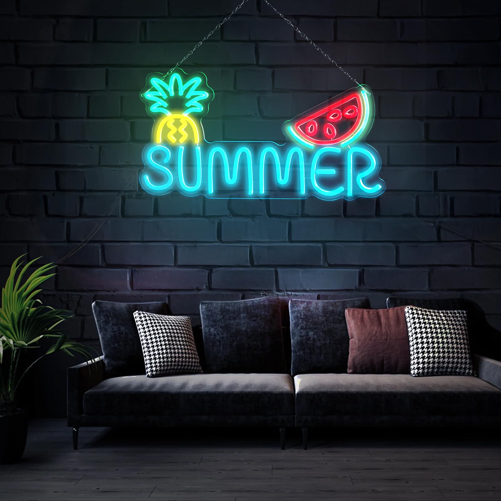 Summer Fruit Neon Wall Sign - Blue 49.2×26.4cm-image-fcce14e1-d1bc-4479-9bc8-d35b06eb0967-117338