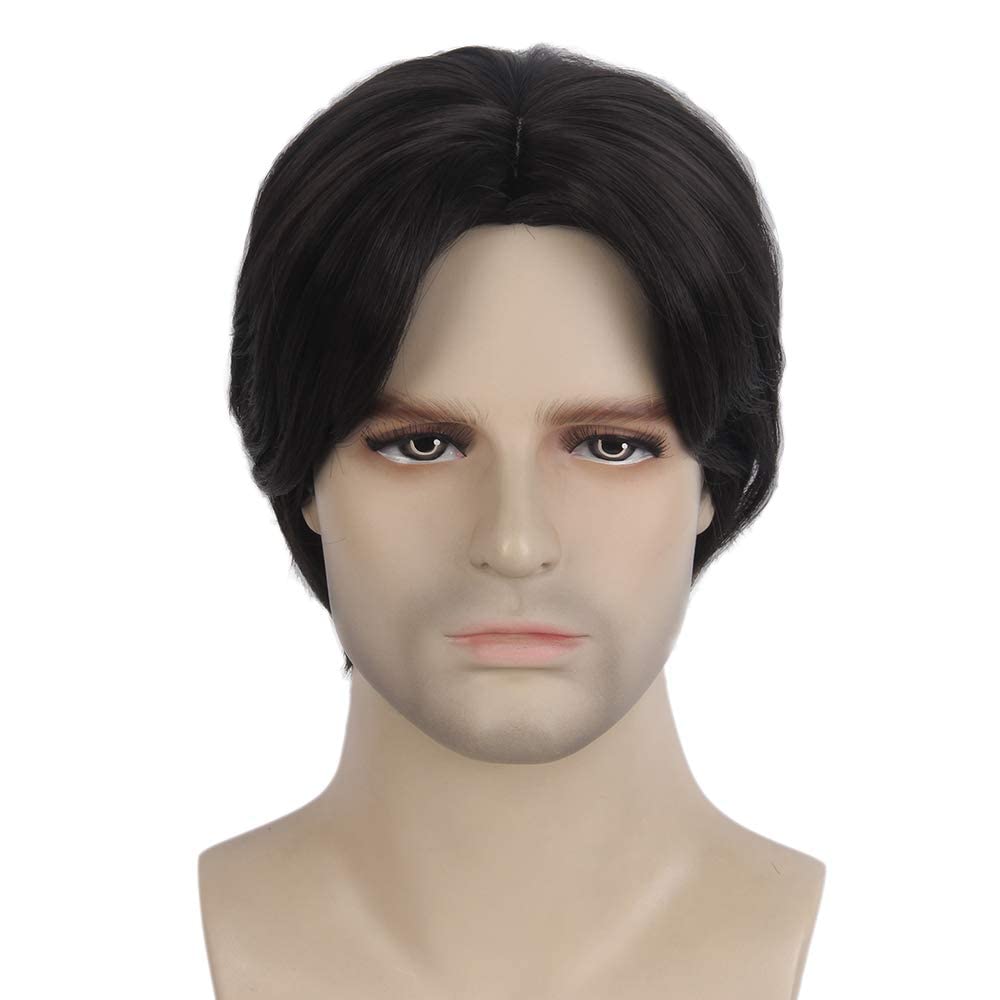 Men's Short Curly Wig Synthetic - Black-image-1db26625-27c5-494e-bcf3-cb7d7b8f8397-110789