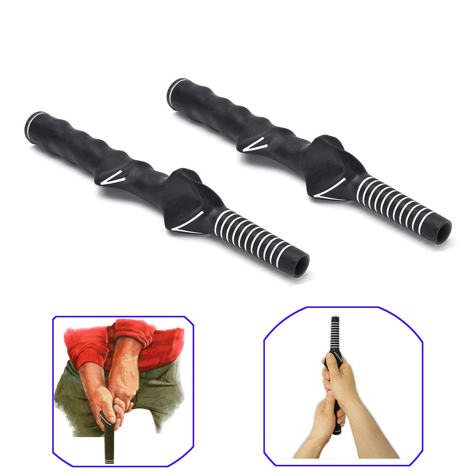 Golf Swing Trainer Grip Set for Right-Handed Players - Perfect Your Grip & Improve Your Swing