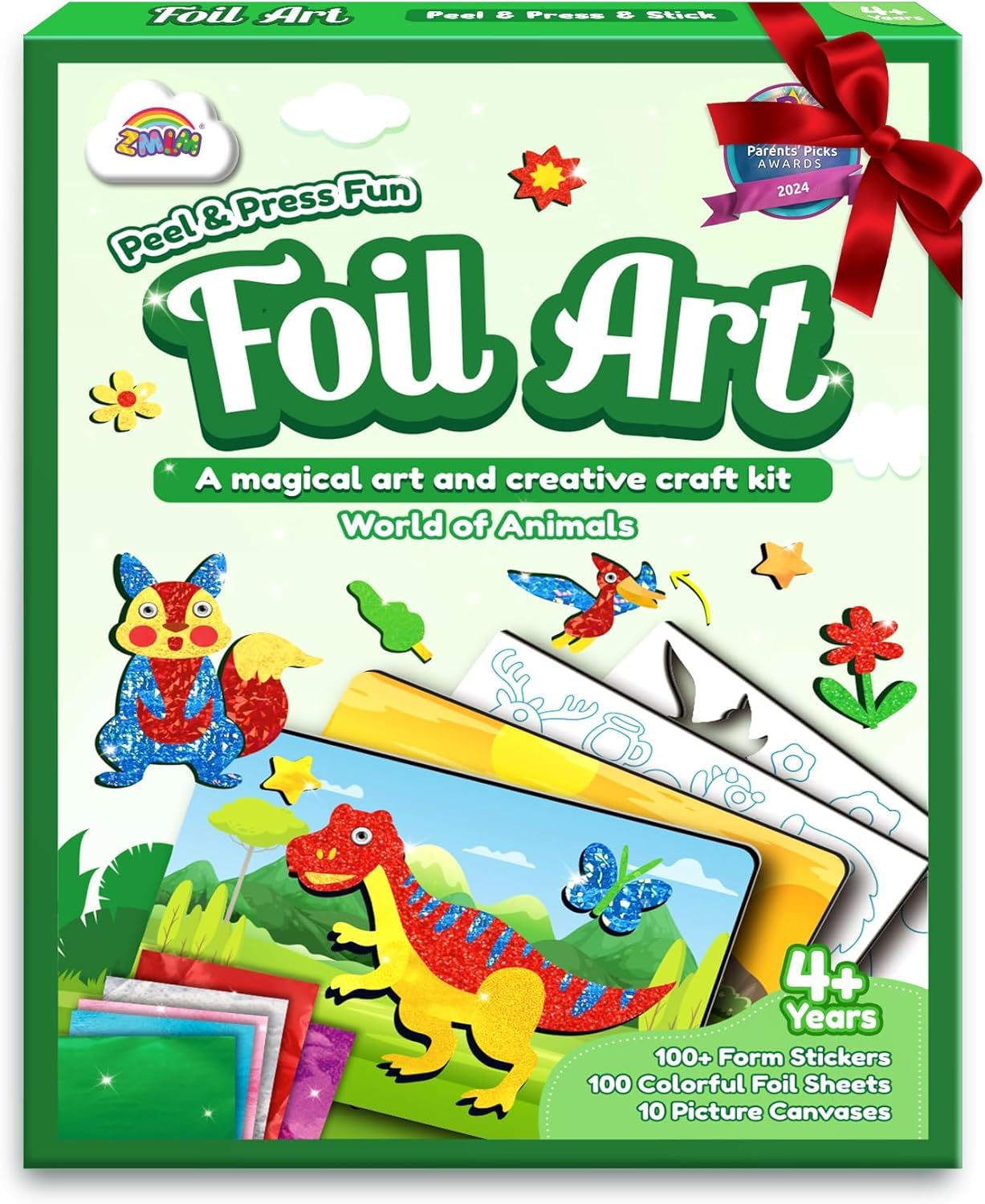Foil Art Craft Kit for Kids - Dinosaur One Size-image-ca53db15-aa6e-4c98-95b9-9ff76ddfc78f-105133