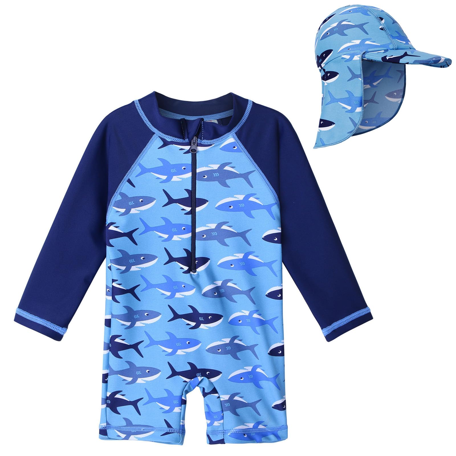 Baby Girls Swimwear UPF 50+ - A002 Shark 1-2 Years