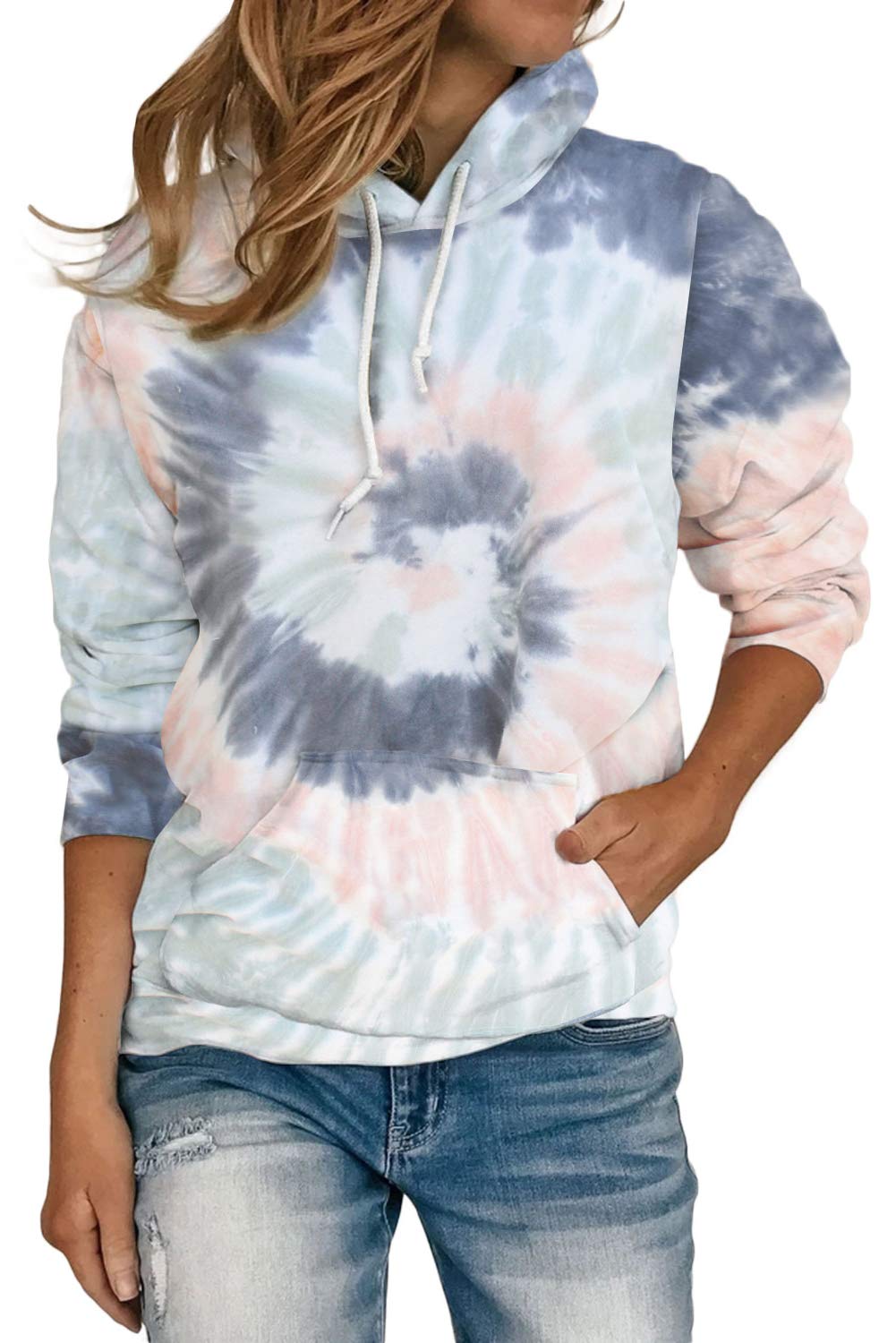 Women's Tie Dye Hoodie - Blue S-image-93f3dbbb-63ed-46f7-8adf-08c93759da4f-111908