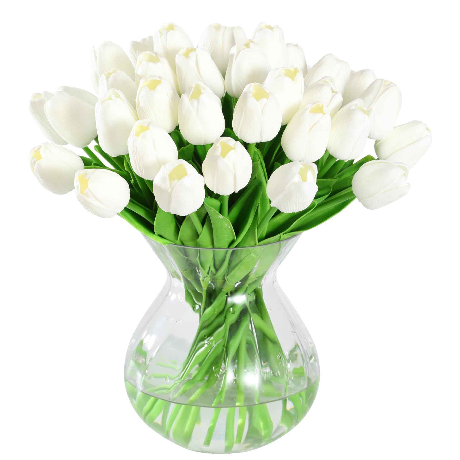 Artificial Tulip Bouquet - 40pcs White-image-bc35a313-84d1-44f6-abf5-adbf0ad92a73-2340