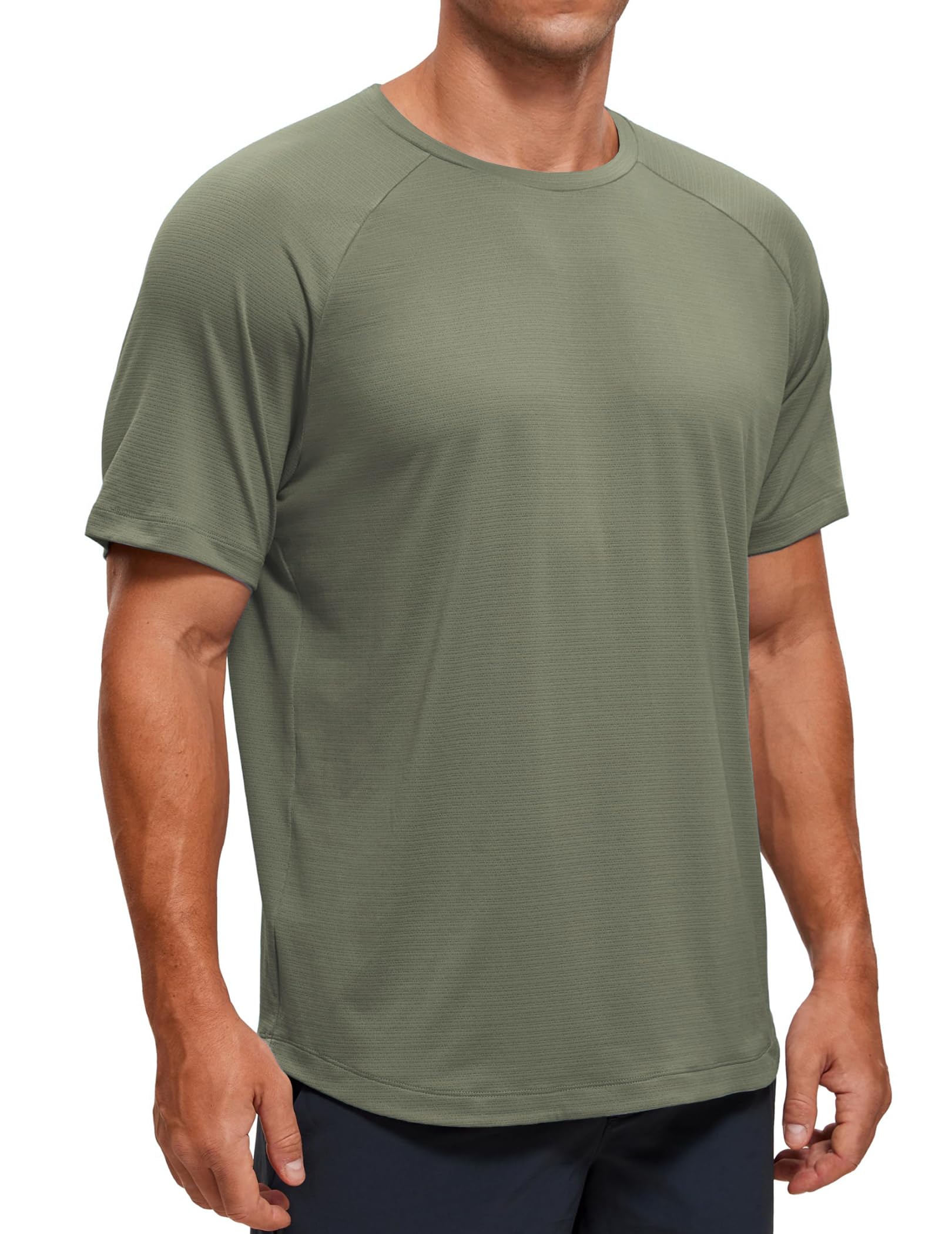 Men's Casual Muscle T-Shirt - A Green M-image-afda3511-65ca-4a08-b079-4a32e0376463-121091