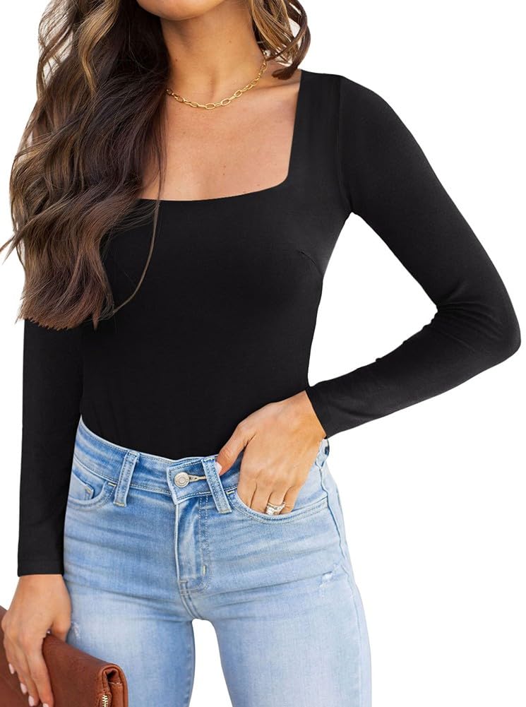 Women's Square Neck Bodysuit - Black XL-image-20beb616-e02b-4682-a3fc-d78362bc3b25-94912
