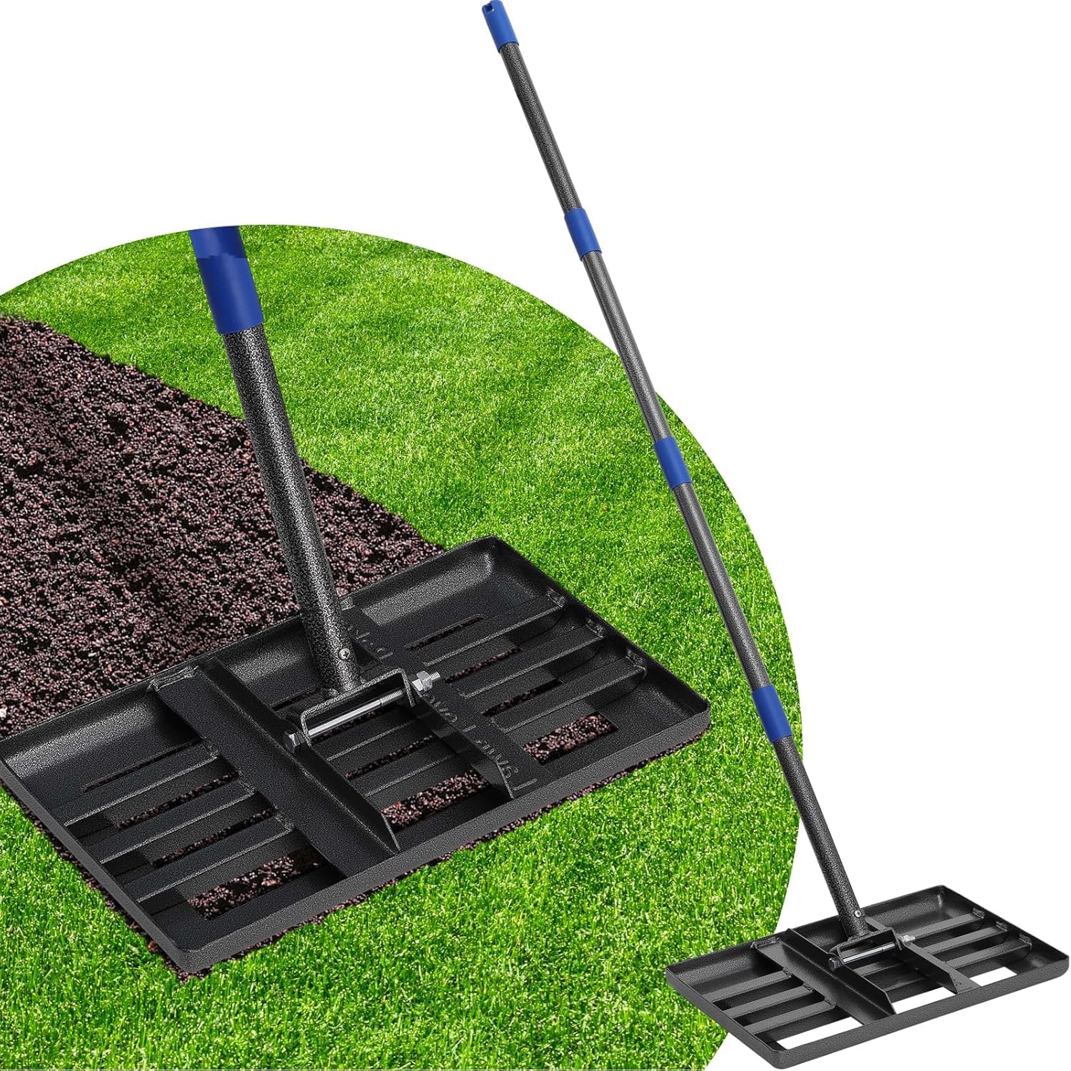 Lawn Leveling Rake Heavy Duty - Grey 43x25cm-image-9b014fef-71a4-4088-84ef-7ce4118f119c-4032