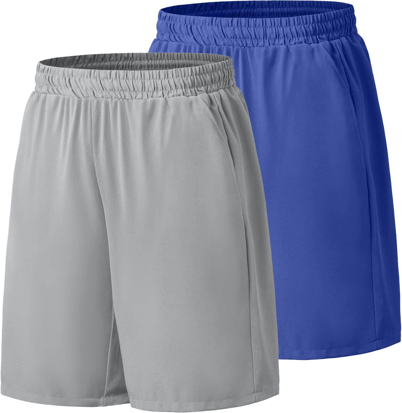 Men's Quick Dry Shorts - Blue & Light Grey L-image-50add852-d85d-4fa3-9b28-4eb55d77ddc7-108787