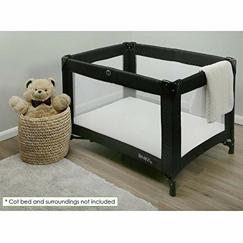 Matelas Lit Voyage Mother Nurture 90x50x7cm - Mousse Ferme - Housse Lavable Résistante à L'Eau - Compatible Joie Kubbie