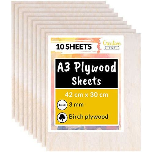 A3 Birch Plywood Sheets - 420x300x3mm 10 Pack-image-d73e7f6f-3f31-4383-aa70-fae3f4d6bff2-156303