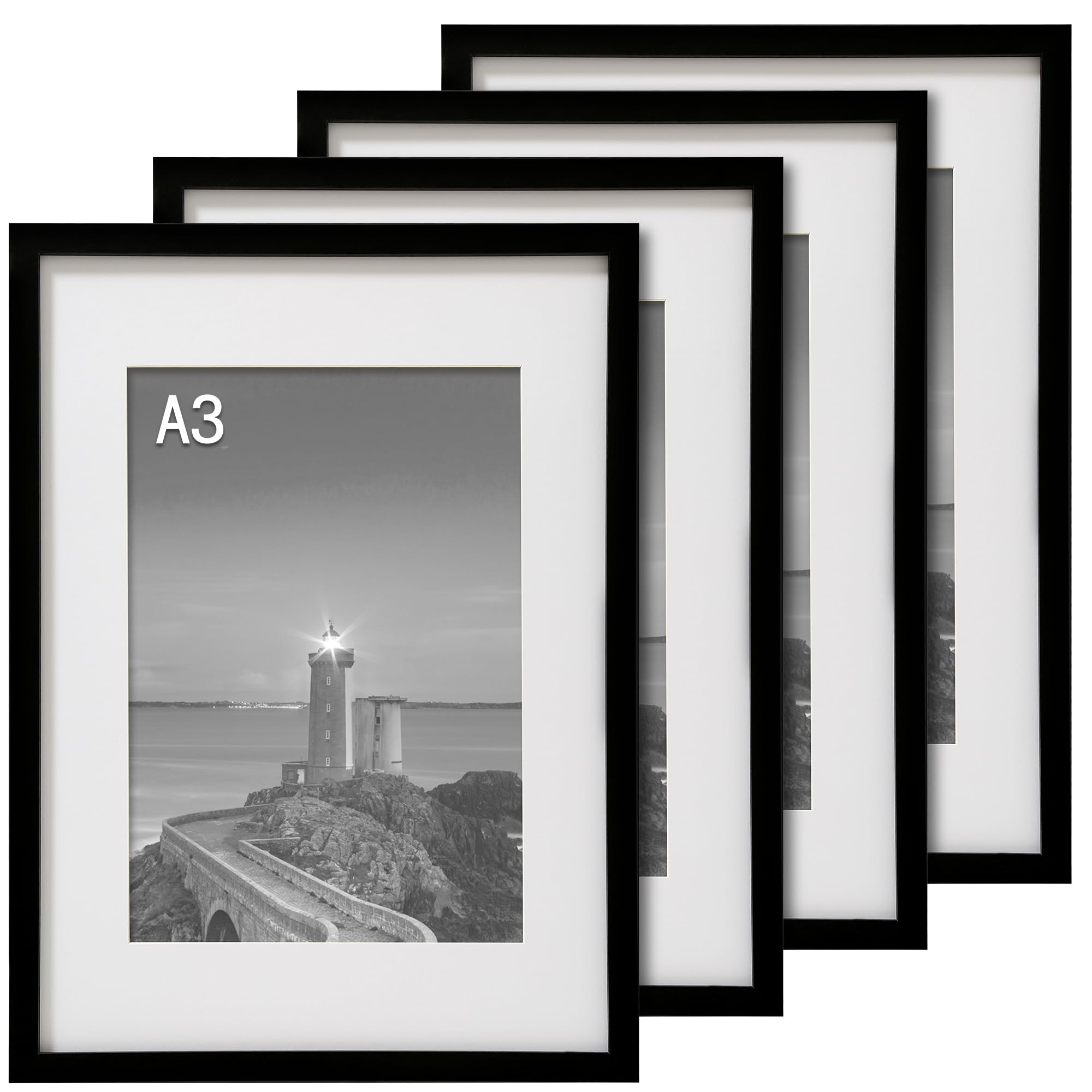 A3 Photo Frames 4 Pack - Black-image-7b690f0a-42f5-41f2-bd43-f27088cad91e-90254
