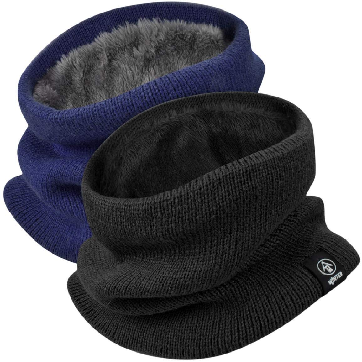 Yuson Girl Winter Knitted Fleece Snood Scarf Neck Warmer Windproof-image-78f1689f-0e15-4126-ba68-587c874c97bc-59153