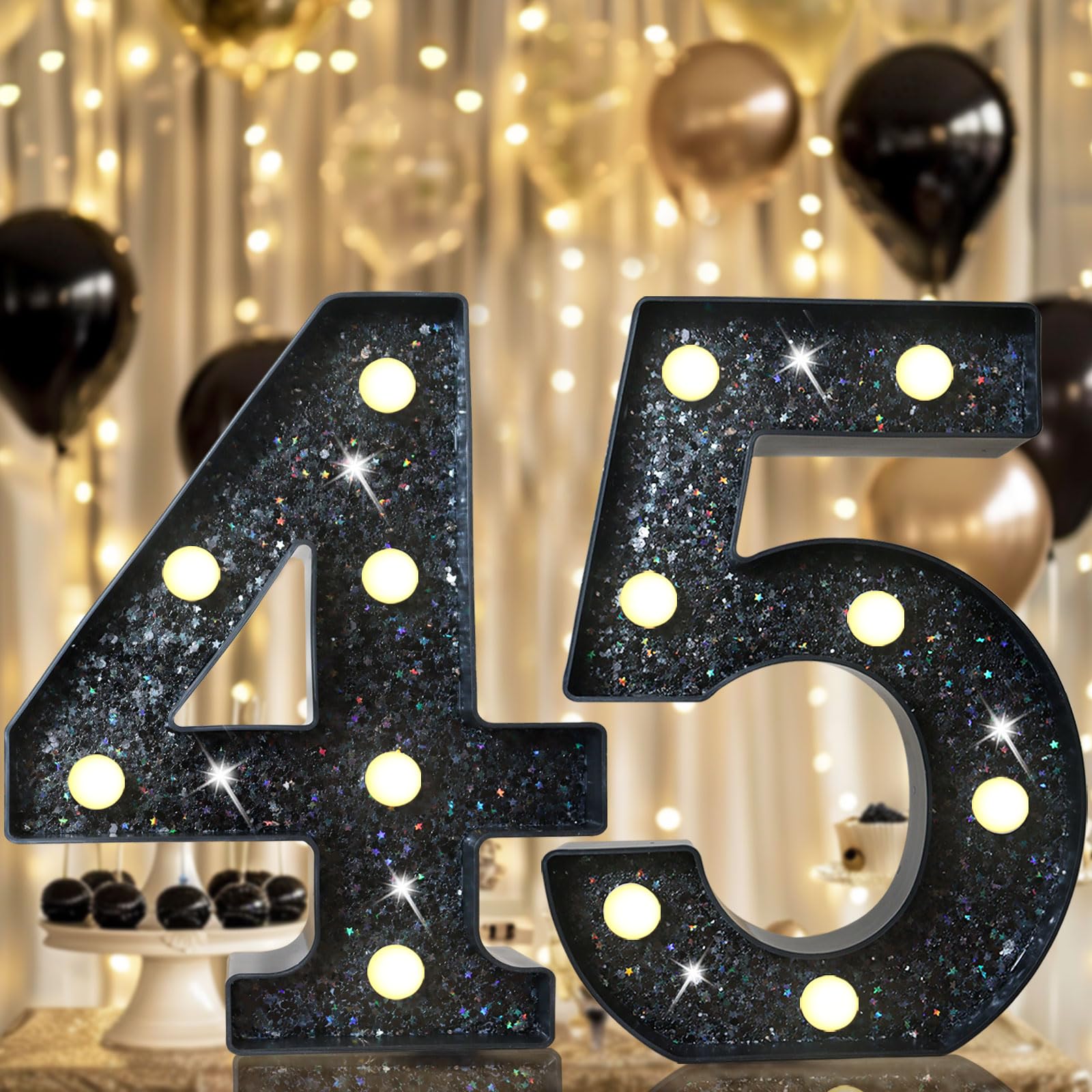 LED Marquee Number Sign - Black Number 45-image-1d2a1577-296b-43b4-966b-2ef204e33f36-115764