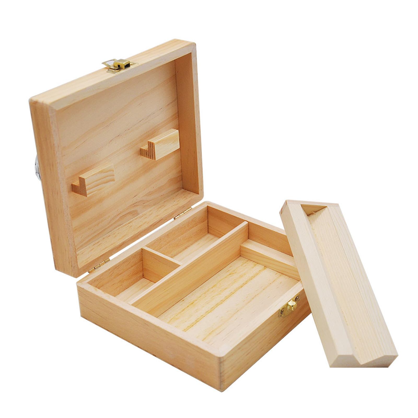 Lockable Wooden Stash Box - Wood Colour 17x15cm-image-22a0a15c-9d1e-4b77-a286-19c8f5505bd5-113804