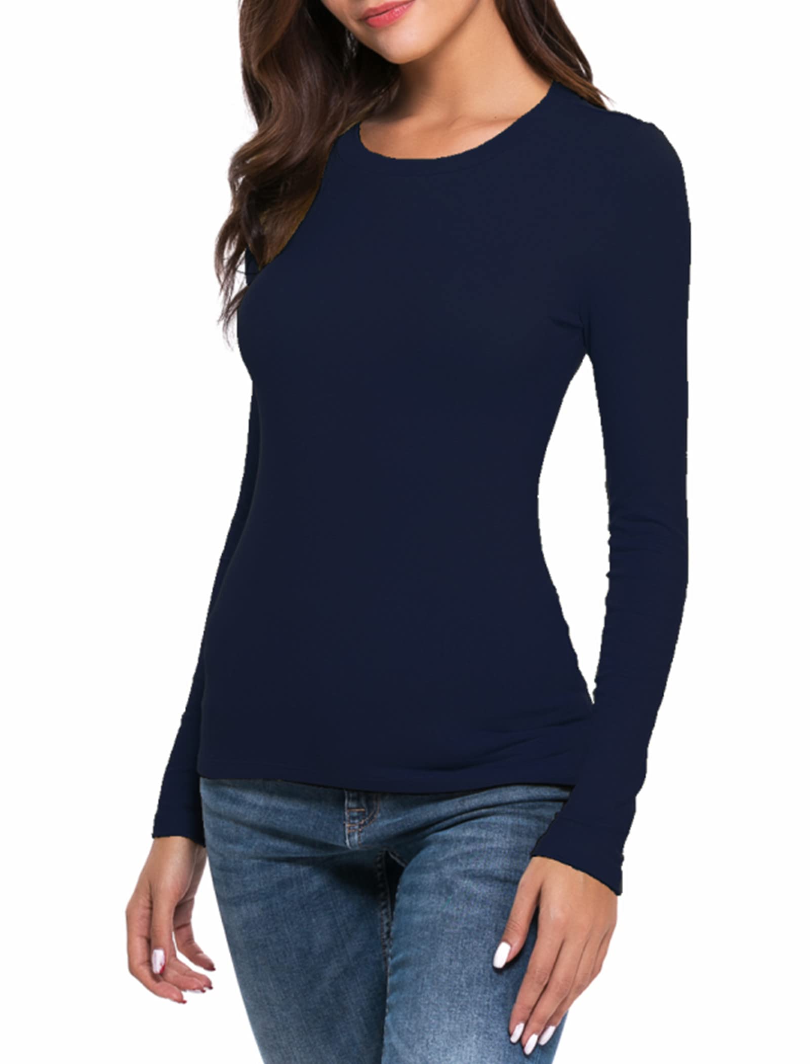 Women's Slim Fit T-Shirt - Dark Blue L-image-9a3a1890-2add-42e5-bd17-0b31bd0cd8f9-111460