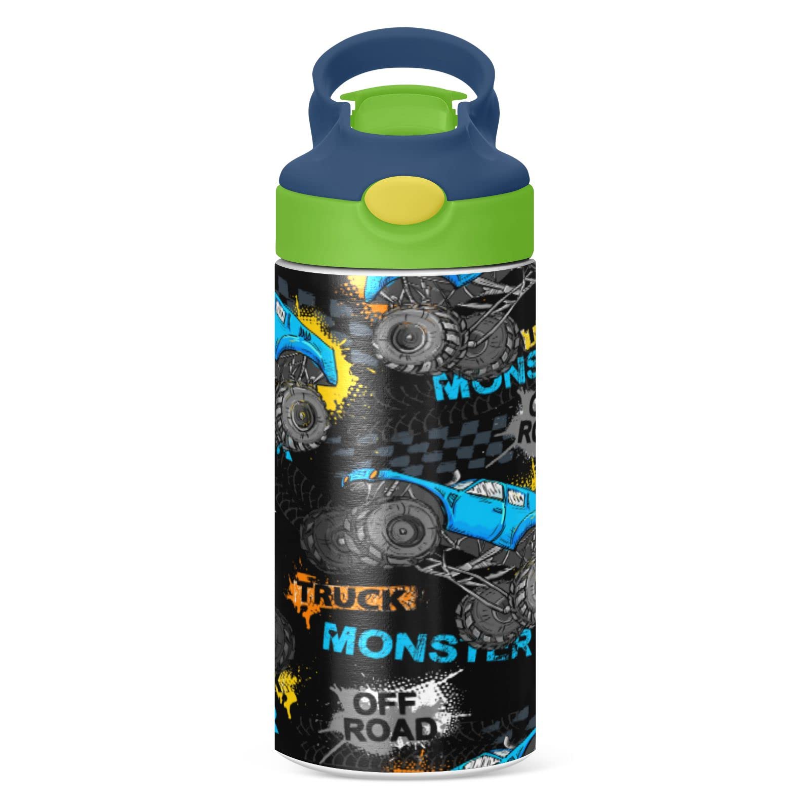 Kids Water Bottle - Blue Monster Truck 350ml-image-d5f9bf5c-6b31-4e53-9a01-b8bf70bcb16f-91139