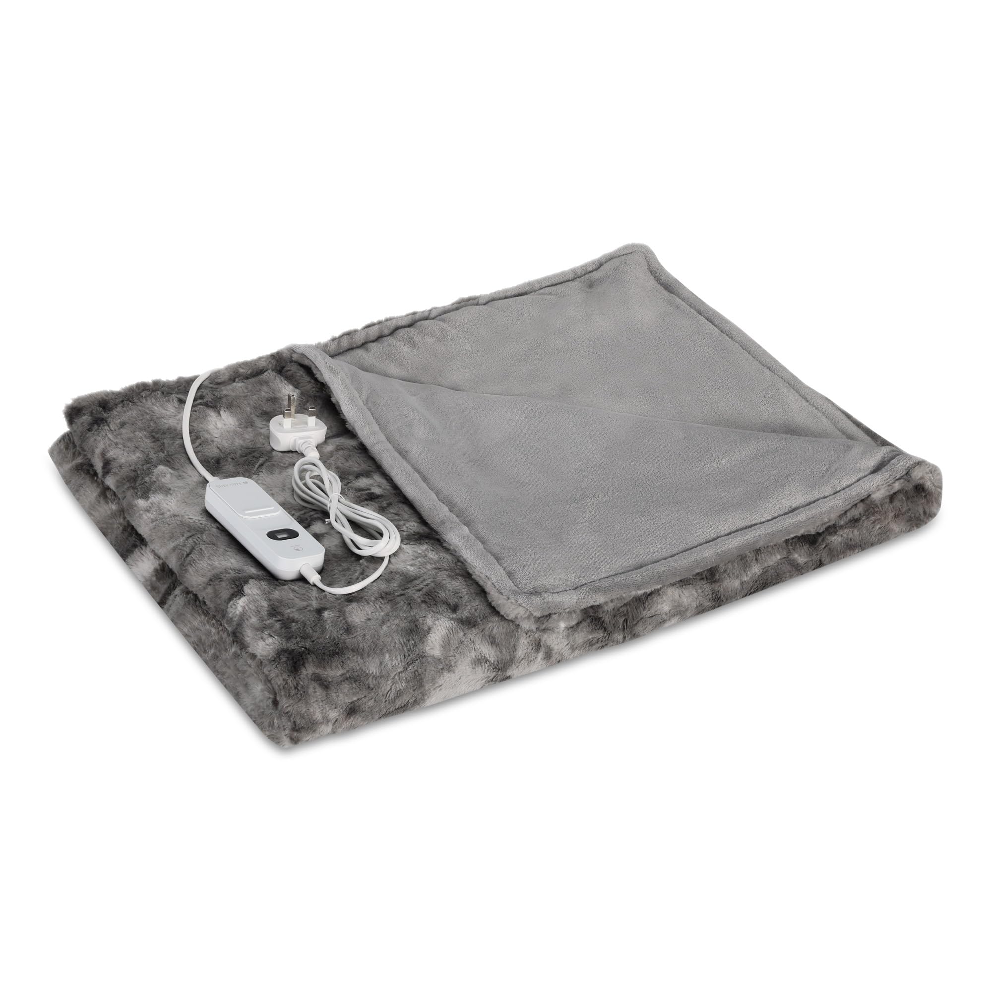 Heated Throw Blanket - Grey 180x130cm