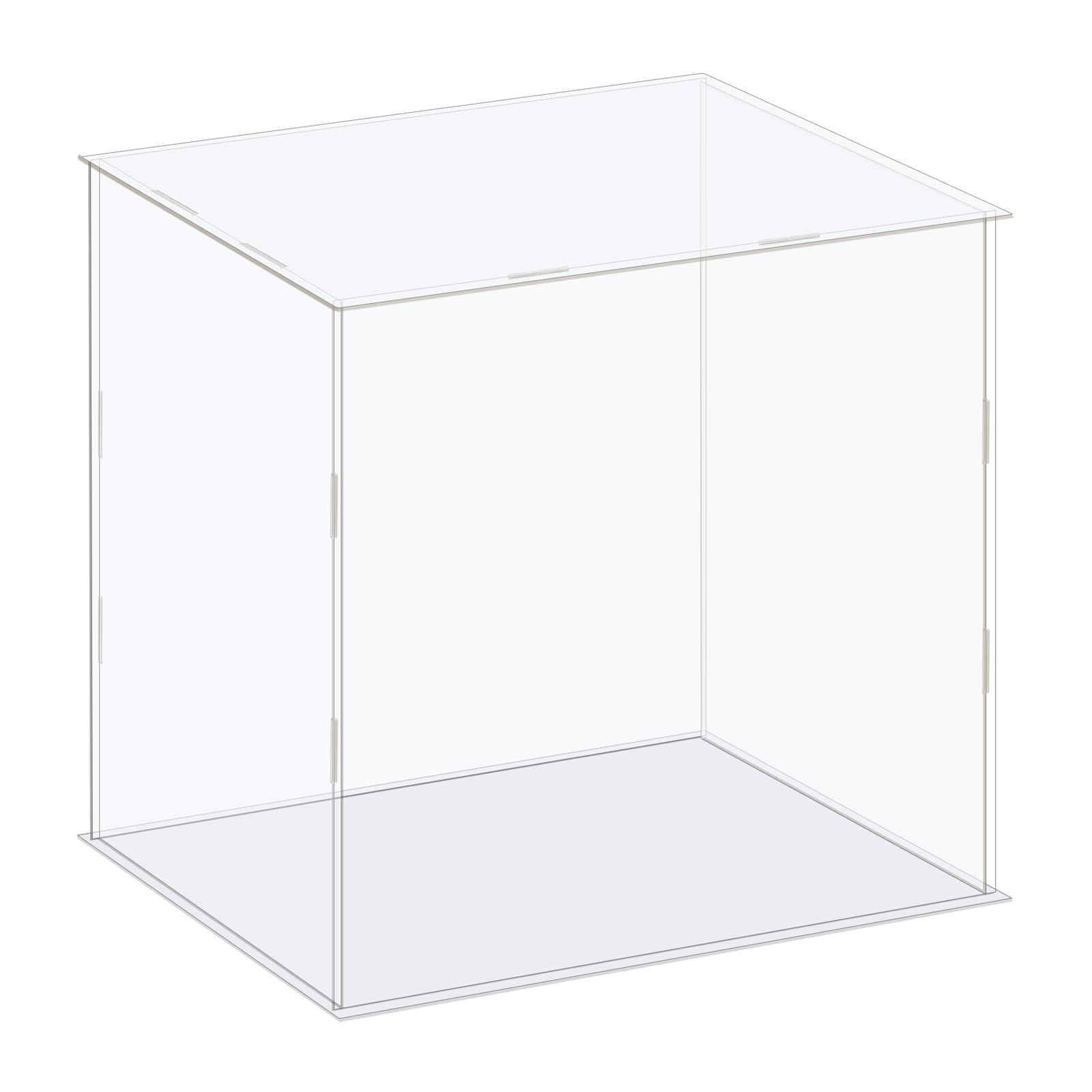 Acrylic Display Case Box Clear Dustproof Showcase 26x21x26cm for Collectibles-image-98c5ad81-82d6-49b5-a232-9e1f97ad90d3-61335