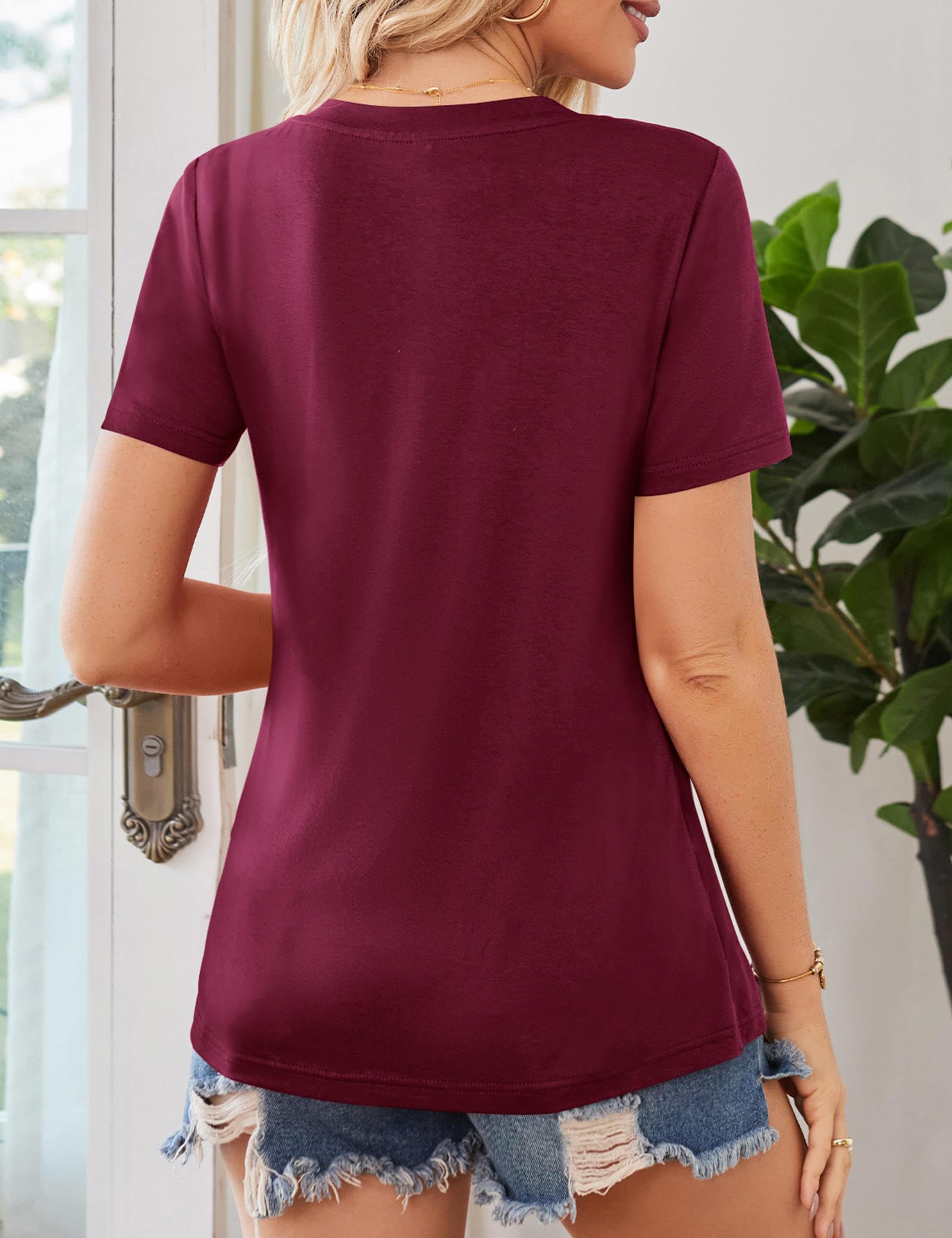 Beluring Women's Basic V-Neck Tank Top - Flowy Sleeveless Summer Tunic