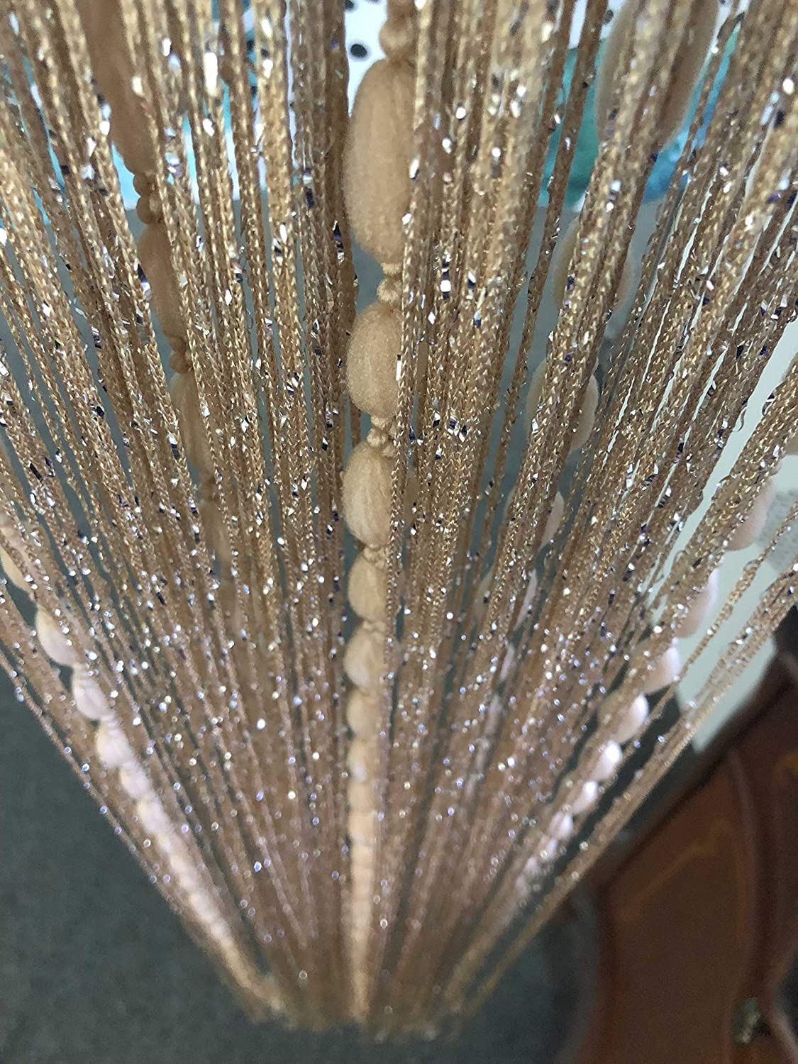 Soft String Curtain with Decorative Balls - Gold 39x79in-image-f78eb189-8382-4e80-9608-bb10328d2555-89299