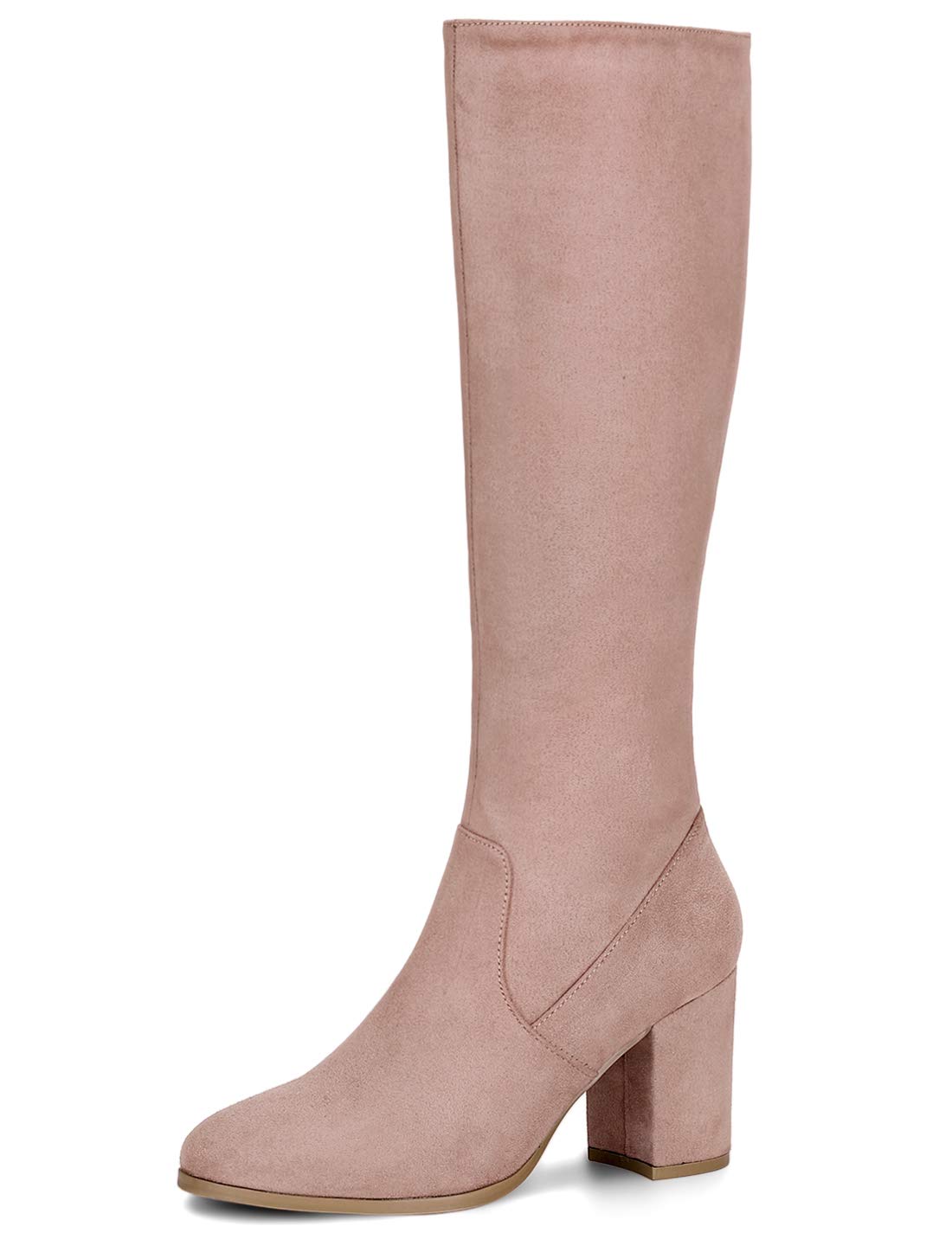 Women's Knee High Boots - Dust Pink 6.5 UK-image-9c2aab6a-1c0e-4b04-bb65-d75279f9537b-114613