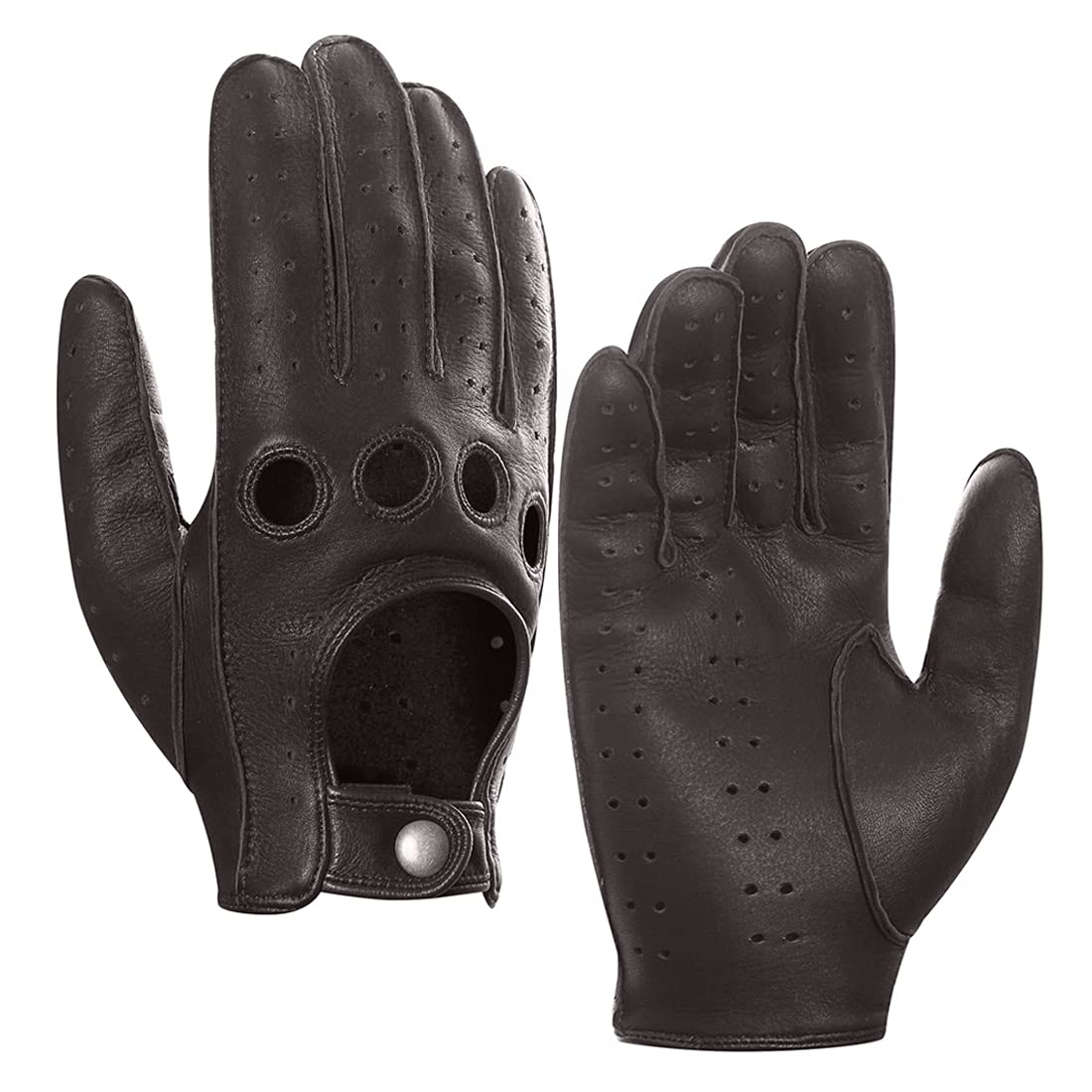 Men's Leather Driving Gloves - Brown L-image-b9966ccf-3043-4f94-959d-5539dadbe0d0-113071
