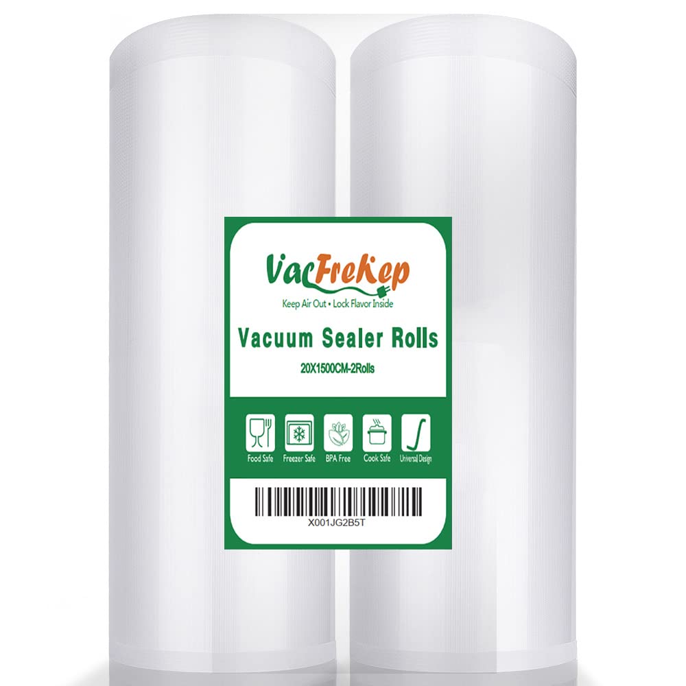 Vacuum Sealer Bag Rolls BPA Free - White 20cm x 15m (2 Roll)-image-e011a765-746e-42d7-9a7a-fc3093bcc8eb-95273