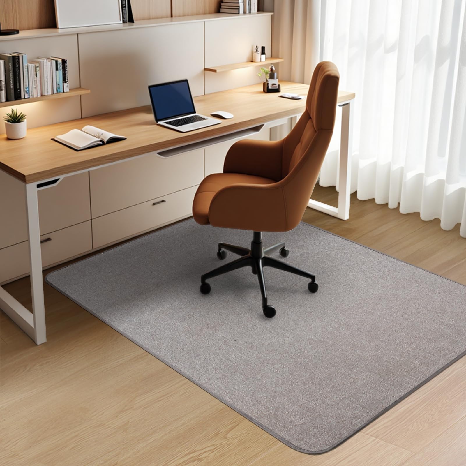 Office Chair Mat Anti-Slip - Light Grey 36" x 48"-image-b5cfc328-4f6d-44b1-85bf-1a3e3ce68108-121239