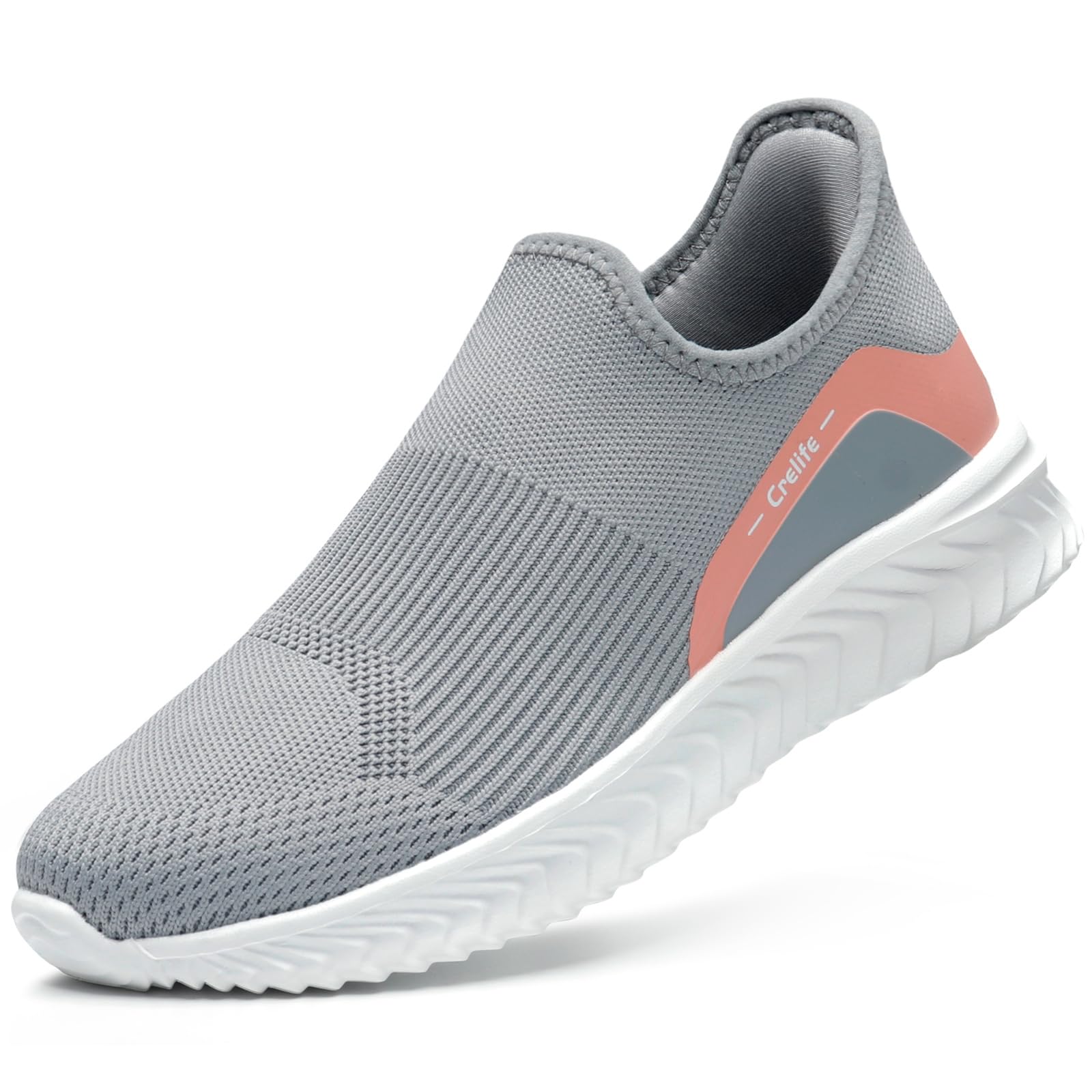 Women's Slip-On Trainers - Light Grey Pink UK 7-image-5367e4b1-1fa3-4d7a-ad2d-c386c39e7696-89913