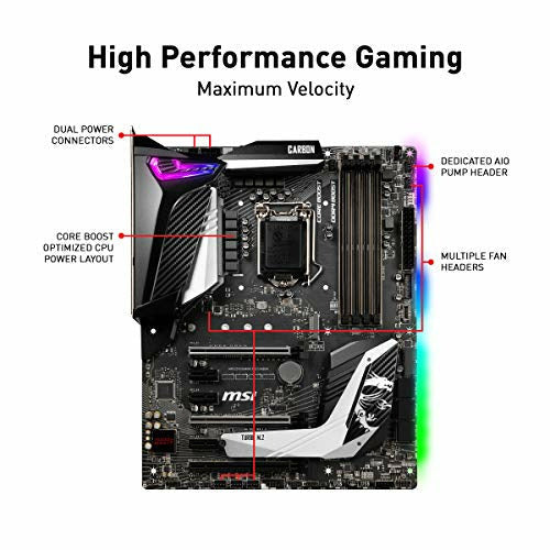 MSI MPG Z390 Gaming PRO Carbon LGA1151 (Intel 8th And 9th Gen) M.2