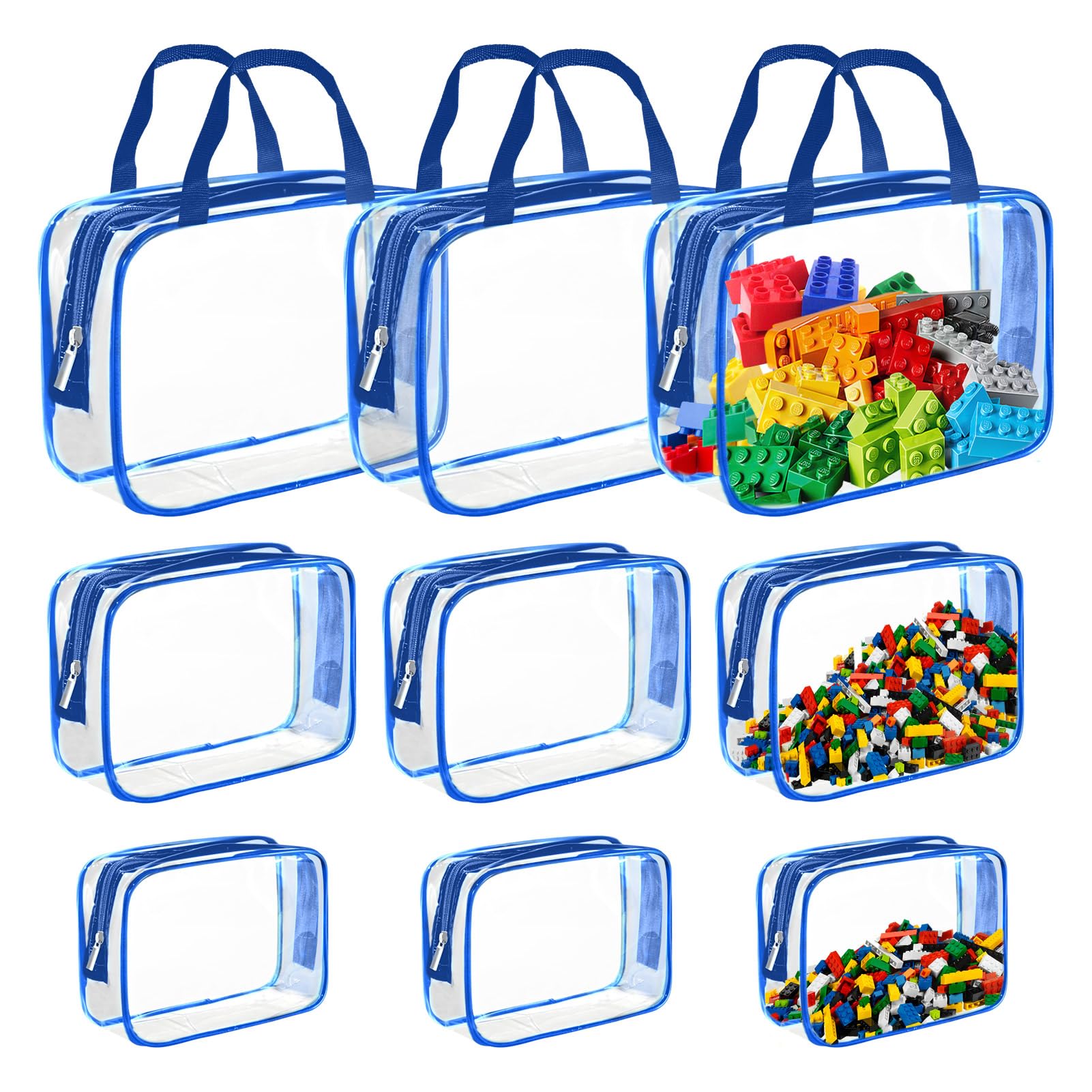 Clear PVC Toy Storage Bags Set of 9 - Blue S-image-e7a2ac16-a5a7-42af-b752-36bf2091586d-110028