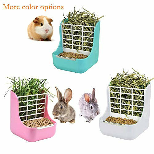 Rabbit Food Hamiledyi Wooden Guinea Pig Feeder With Water Bottle