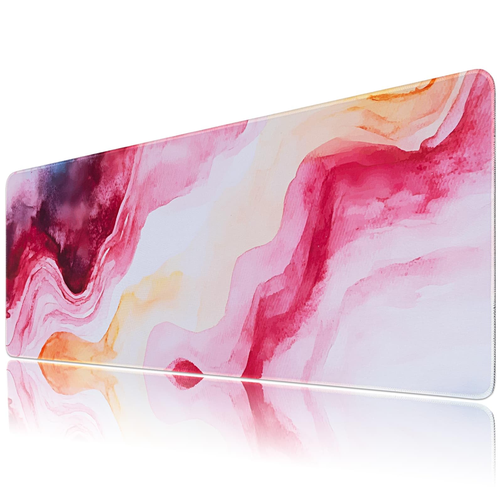 Large Gaming Desk Mouse Pad Non-Slip Waterproof - Pink 80×30cm-image-0eea3879-9917-41f1-bde1-d69393bcdb41-94691