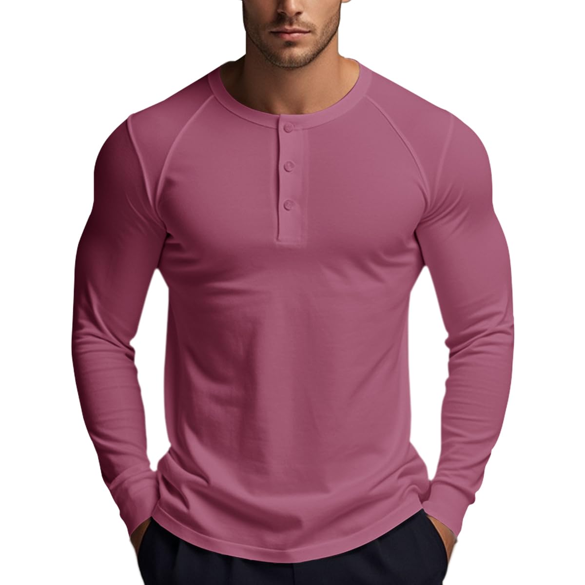 Shirts for Men Long Sleeve Casual Men's T-Shirts Soft XYKJFIT-image-9d31098b-af09-47c1-b49f-a2ebc7aff0b5-55600