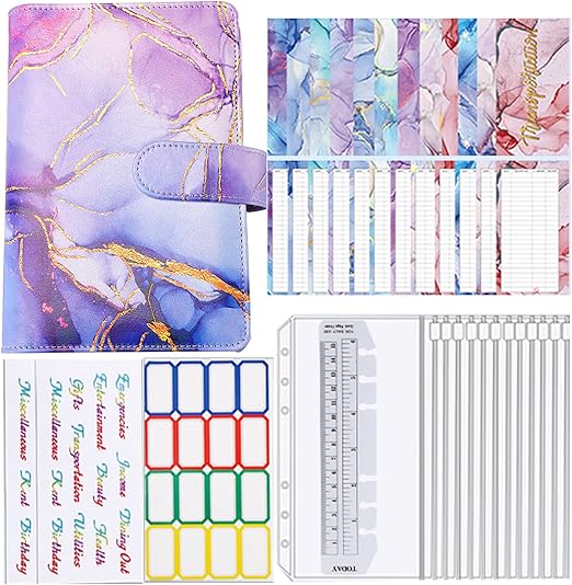 A6 PU Leather Budget Binder with Cash Envelopes - Purple-image-b3ffca57-f12b-461d-ae15-9cff9c65d6e6-56598