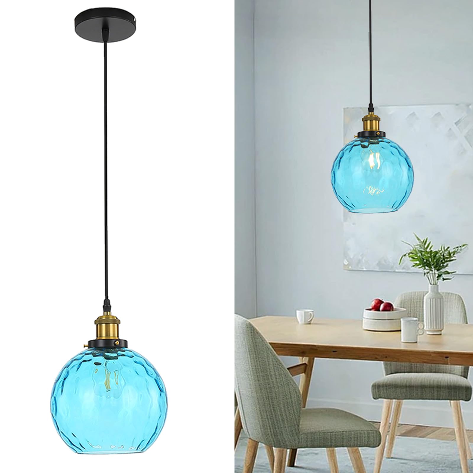 Vintage Glass Globe Pendant Light - Blue 20cm-image-e3ee72e0-0110-41ab-b146-fcd573a89809-113486