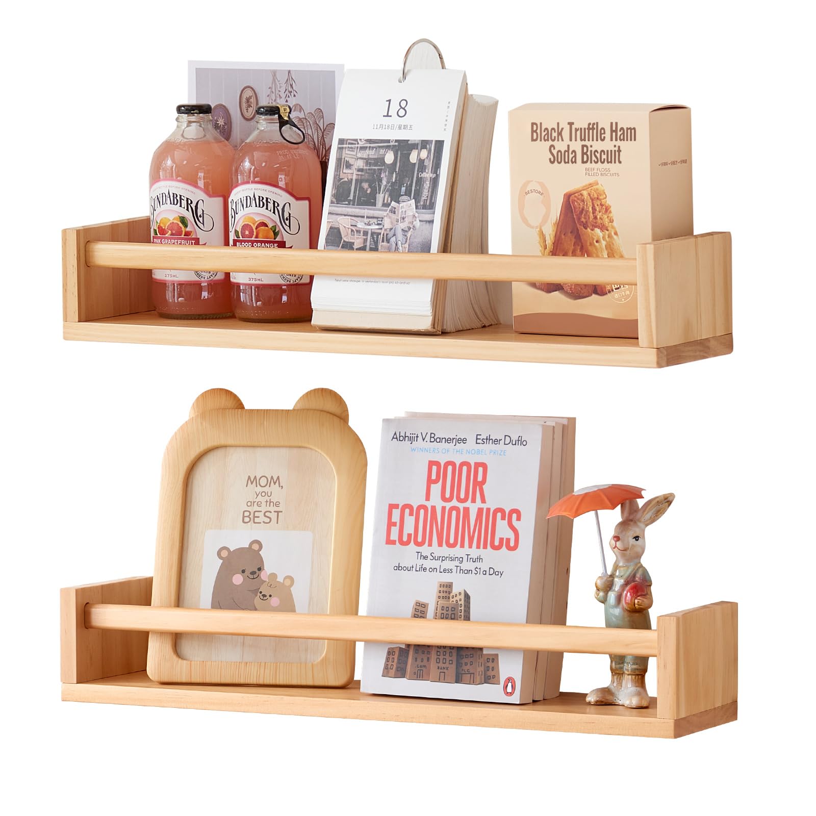 Wooden Floating Wall Shelf - Natural Wood 50 cm-image-ac15fd07-dcae-46cd-afcb-287bf03efef0-109918