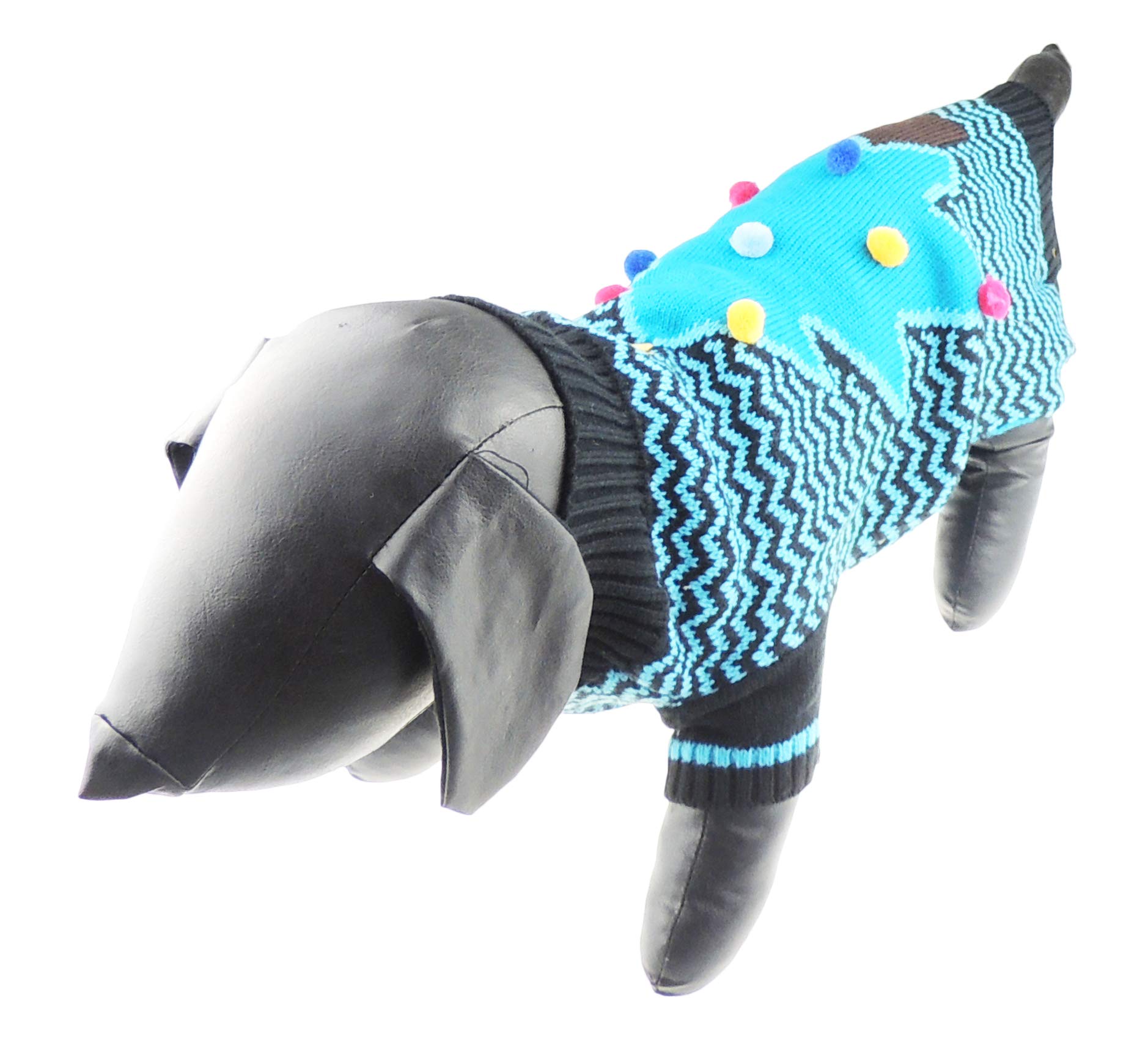 Festive Christmas Puppy & Kitten Jumper - Warm, Cute, Knitted Sweater with Baubles & Pom Poms (Large)-image-ce61026d-7b5f-4da4-93b0-038919db953f-66751