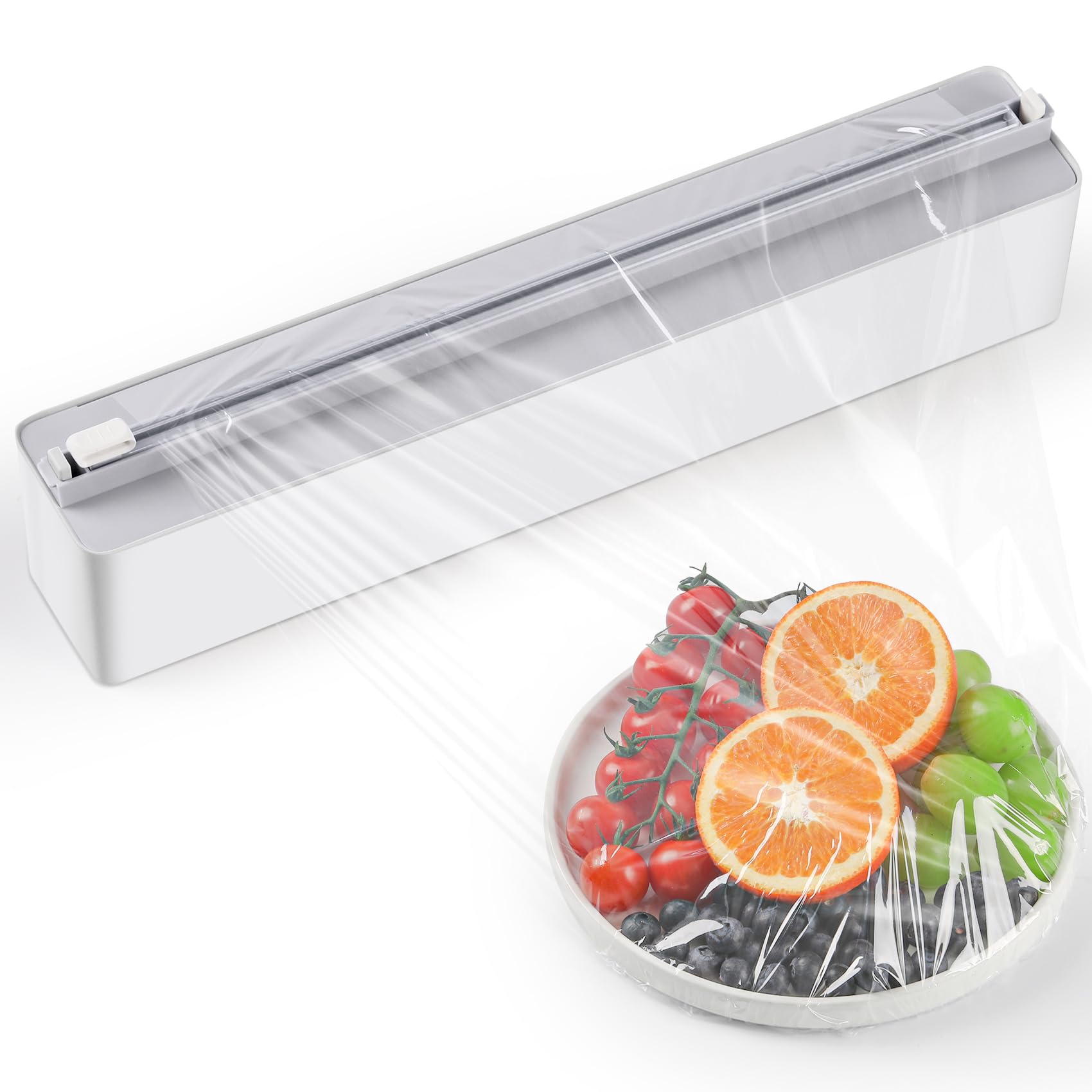 Magnetic Cling Film & Foil Dispenser with Cutter - Wall-Mounted, Space-Saving Kitchen Organiser, Fits 12" Roll-image-e67b227d-5e3b-451a-9d80-56c800d45594-73997