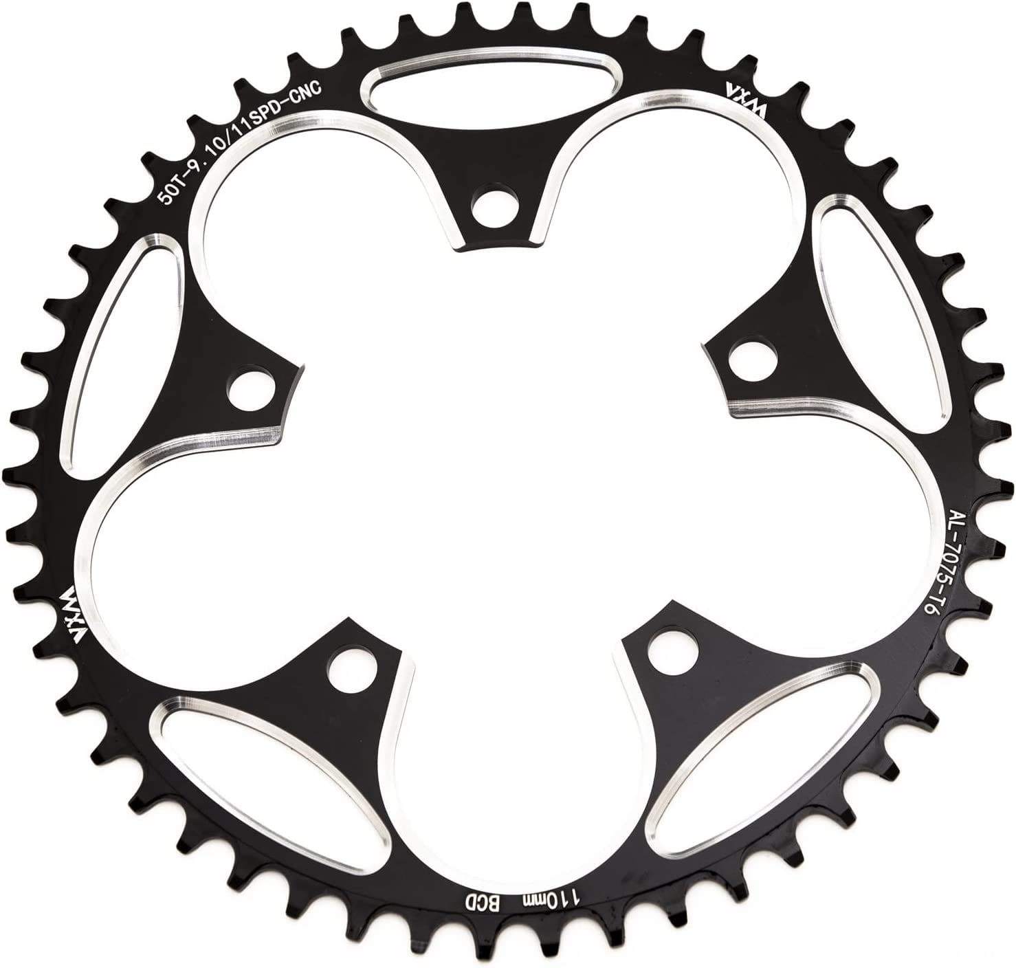 110BCD Chainring CNC Alloy - Black 58T-image-b747fe01-9a87-4e1f-8cb8-1d9250c58b35-110517