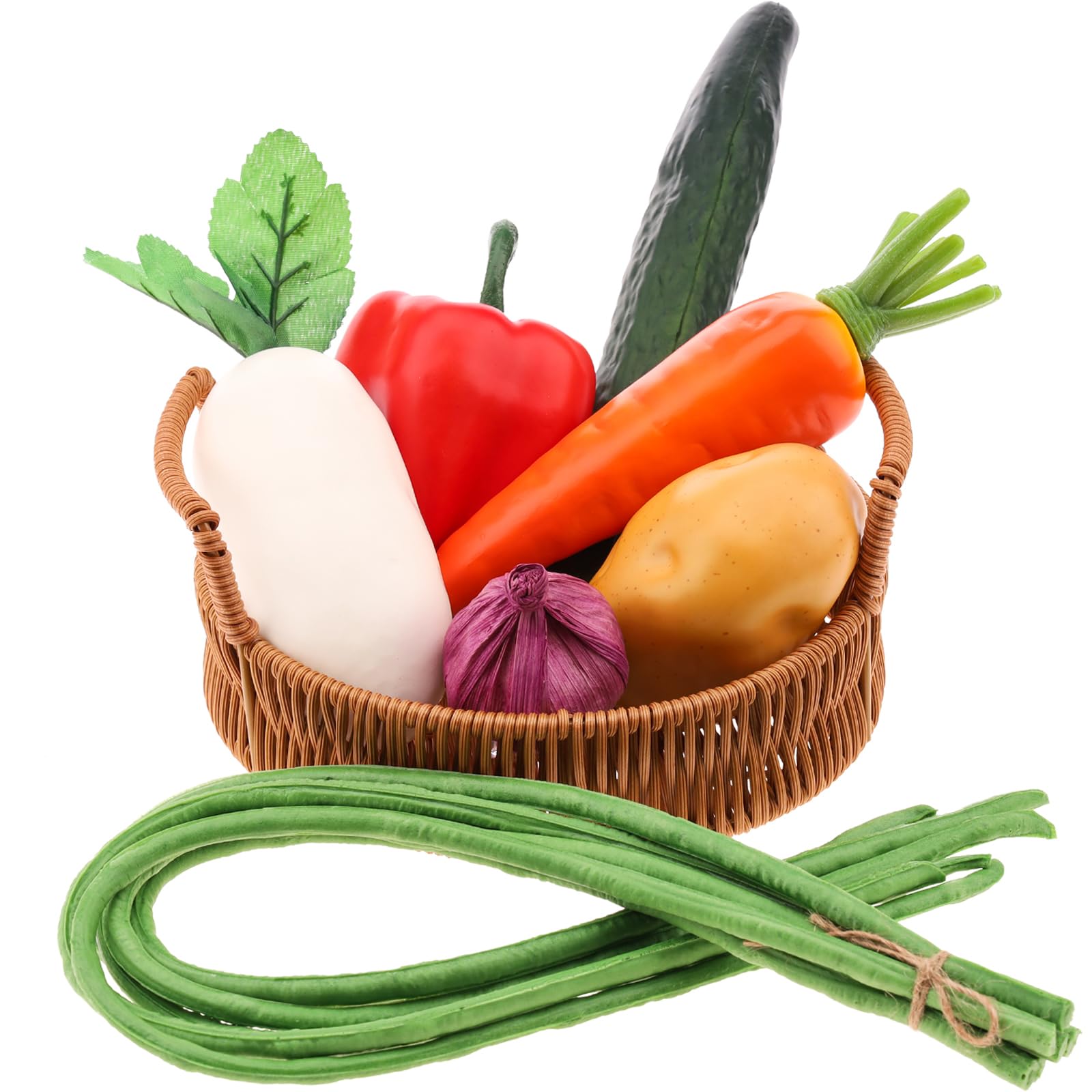 Gresorth Fake Mixed Vegetables Set - 7 Pcs Lifelike Kitchen Décor-image-7e868607-297e-464f-9aa1-e678039f79b8-66486