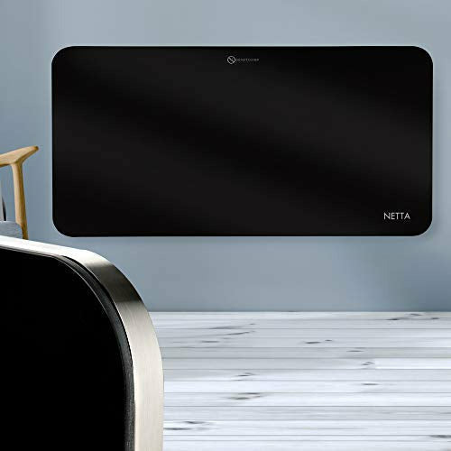 NETTA Electric Panel Heater, Slimline Glass Heater, Wall Mounted