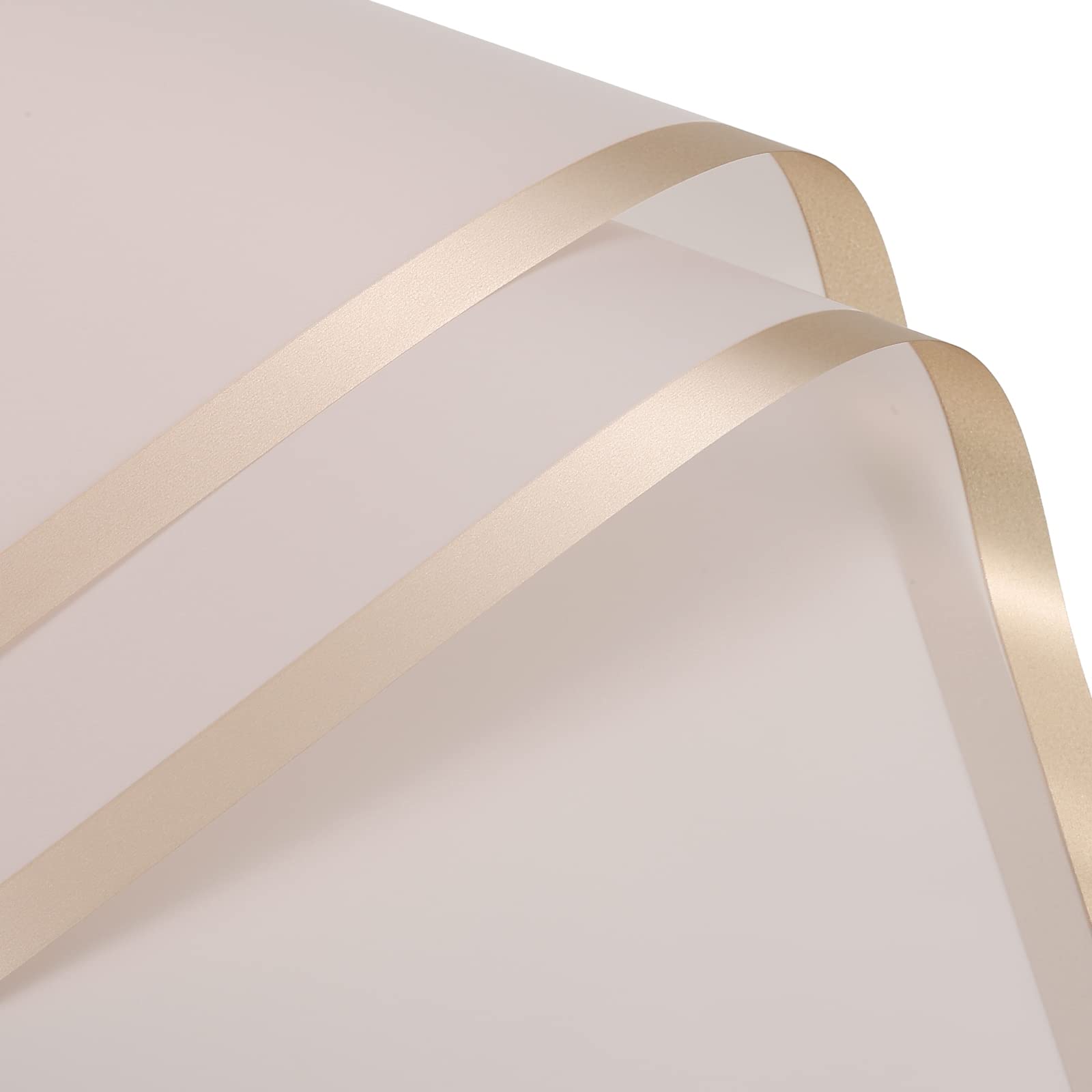 sourcing map Pcs Edge Flower Wrapping Paper 20 Gold Pink 22.8x22.8 Box-image-0e8635e0-de22-4071-b60c-98ba1ca12ebc-61785