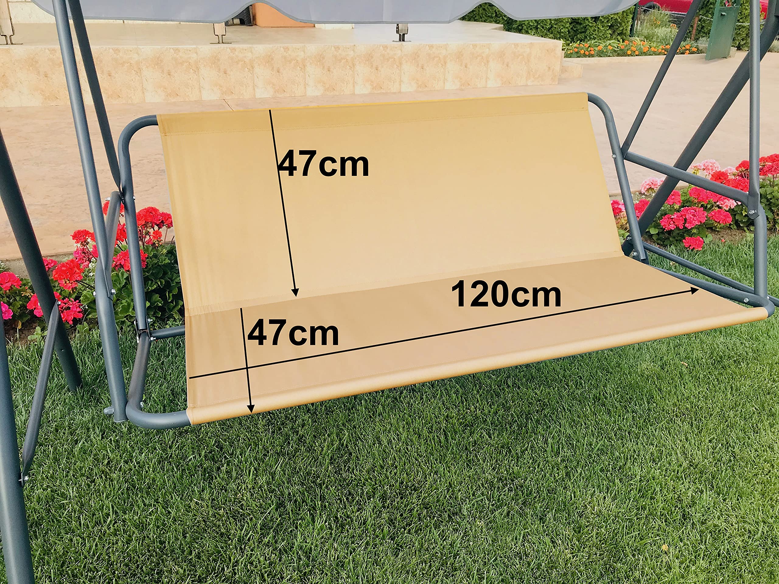 Swing Seat Cover Waterproof - Beige 120cm x47cm x47cm-image-3360f5f5-60b8-448b-b357-2c97bfffbac8-109931