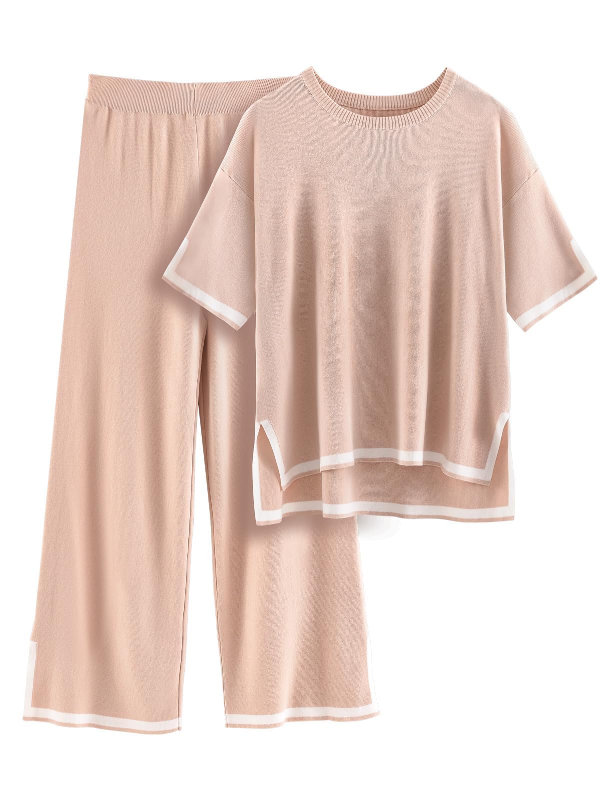 Women's Knit Lounge Tracksuit Set - Khaki S-image-b42c87d4-92ab-4f56-9664-472ea2f74cb5-110053