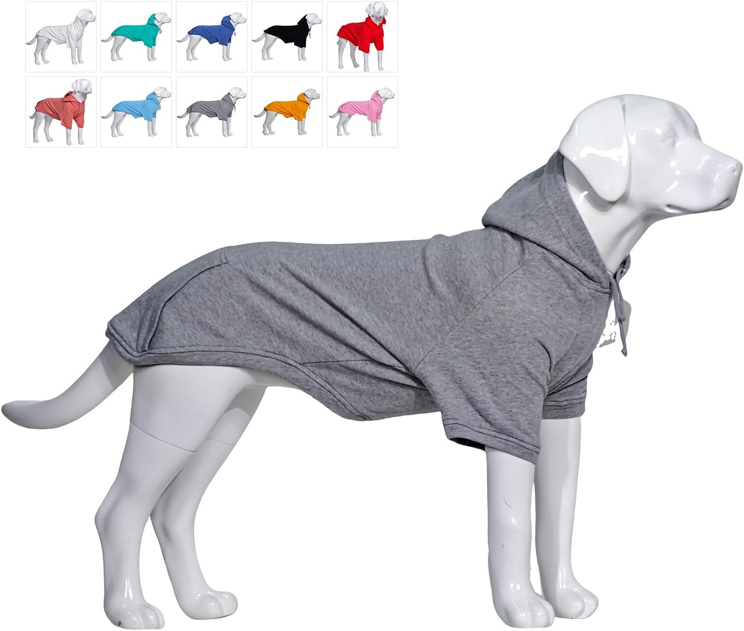Dog Cotton Hoodie Sweatshirt - Grey S-image-a6a2e802-04bb-4207-9945-749b5a4dec85-99334