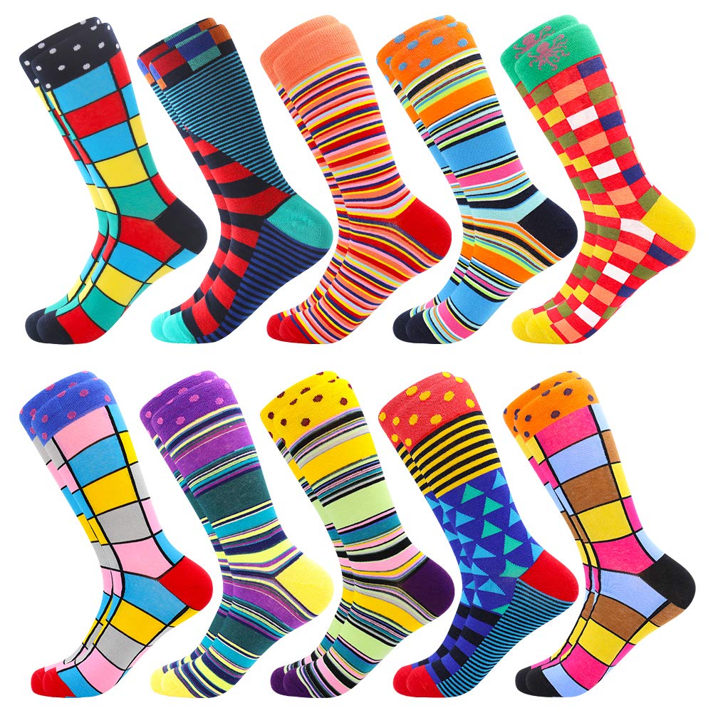 Men's Funky Cotton Socks - Pattern12 UK 6-11 10 Pairs-image-45dd3f9e-2e54-4af2-b2fb-a59b31453cea-89730